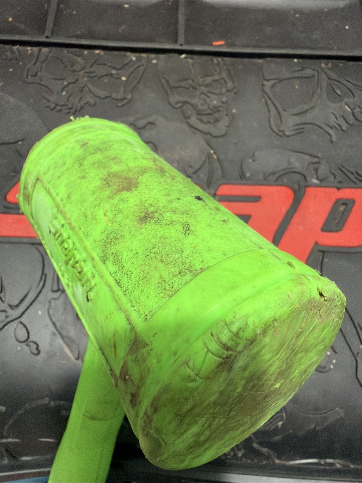 Snap-On HBFE48 Dead Blow 48-Ounce Soft Grip Hammer Green FREE SHIPPING