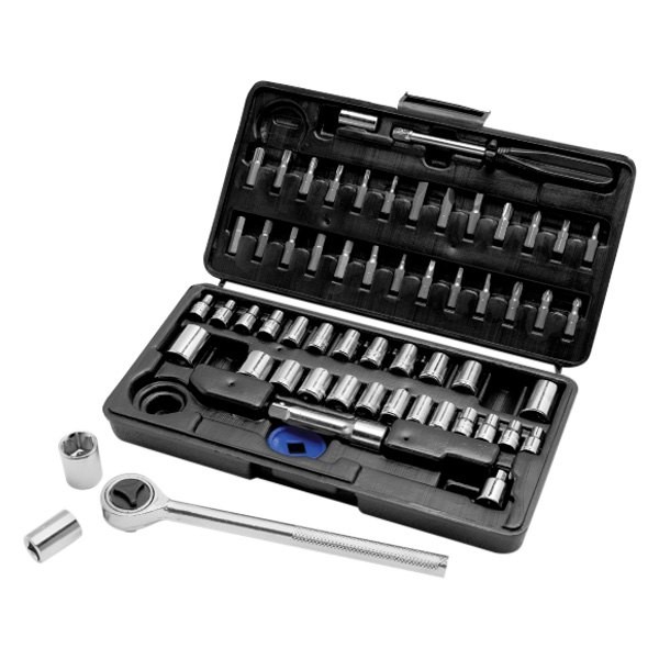 Performance Tool Mixed Drive Size Ratchet & Socket Set, 60 Pieces