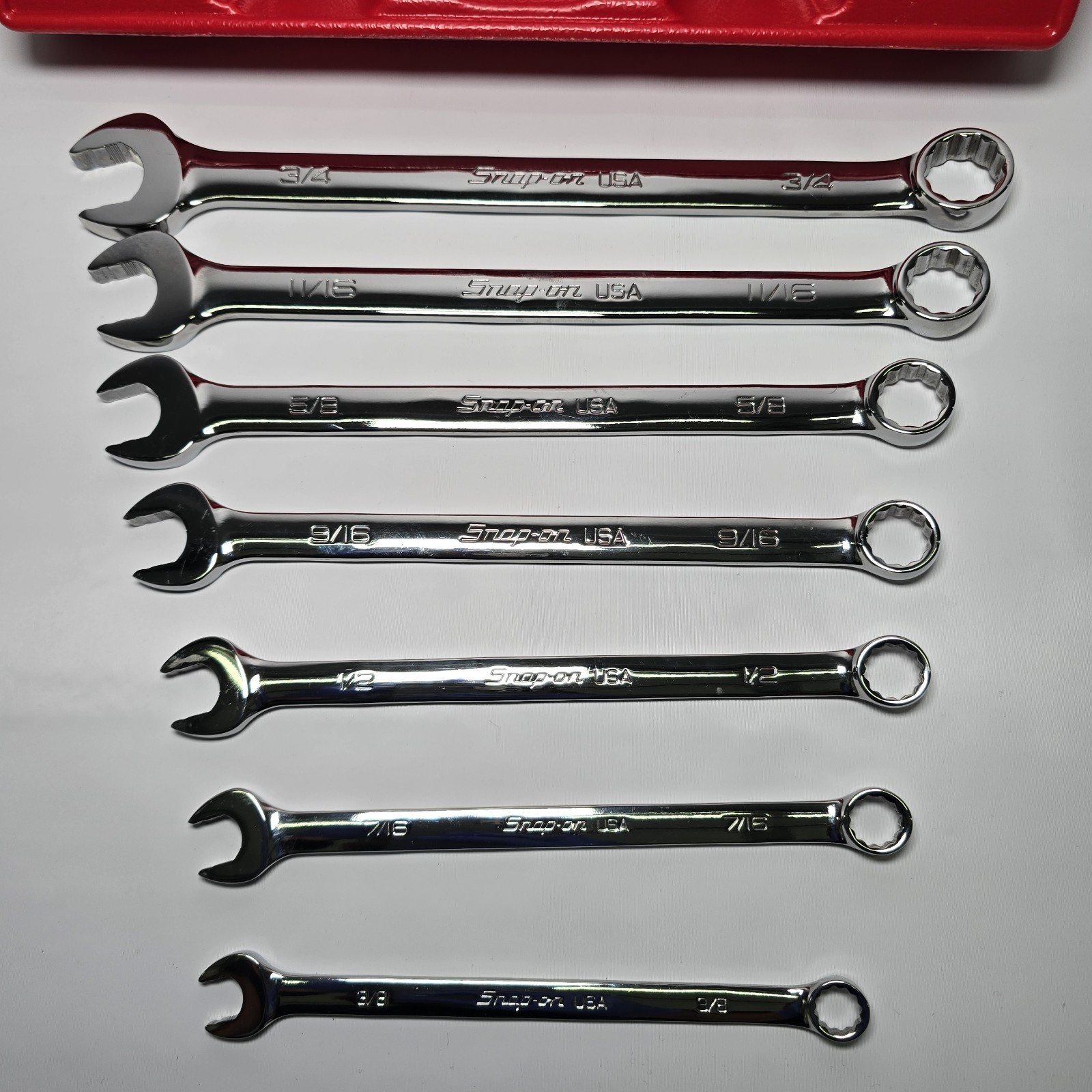Snap-on OSH707B 6 Point Combination Wrench Set 7-Piece 3/8″-3/4″