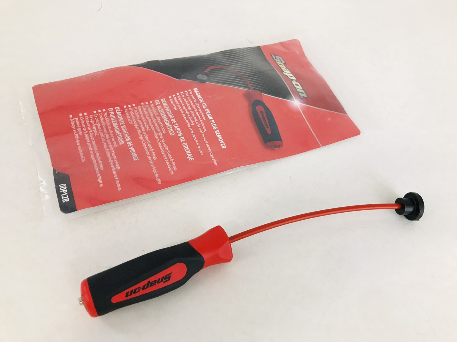 Snap-On Magnetic Oil Drain Plug Remover (Red) Snap On NEW!!!