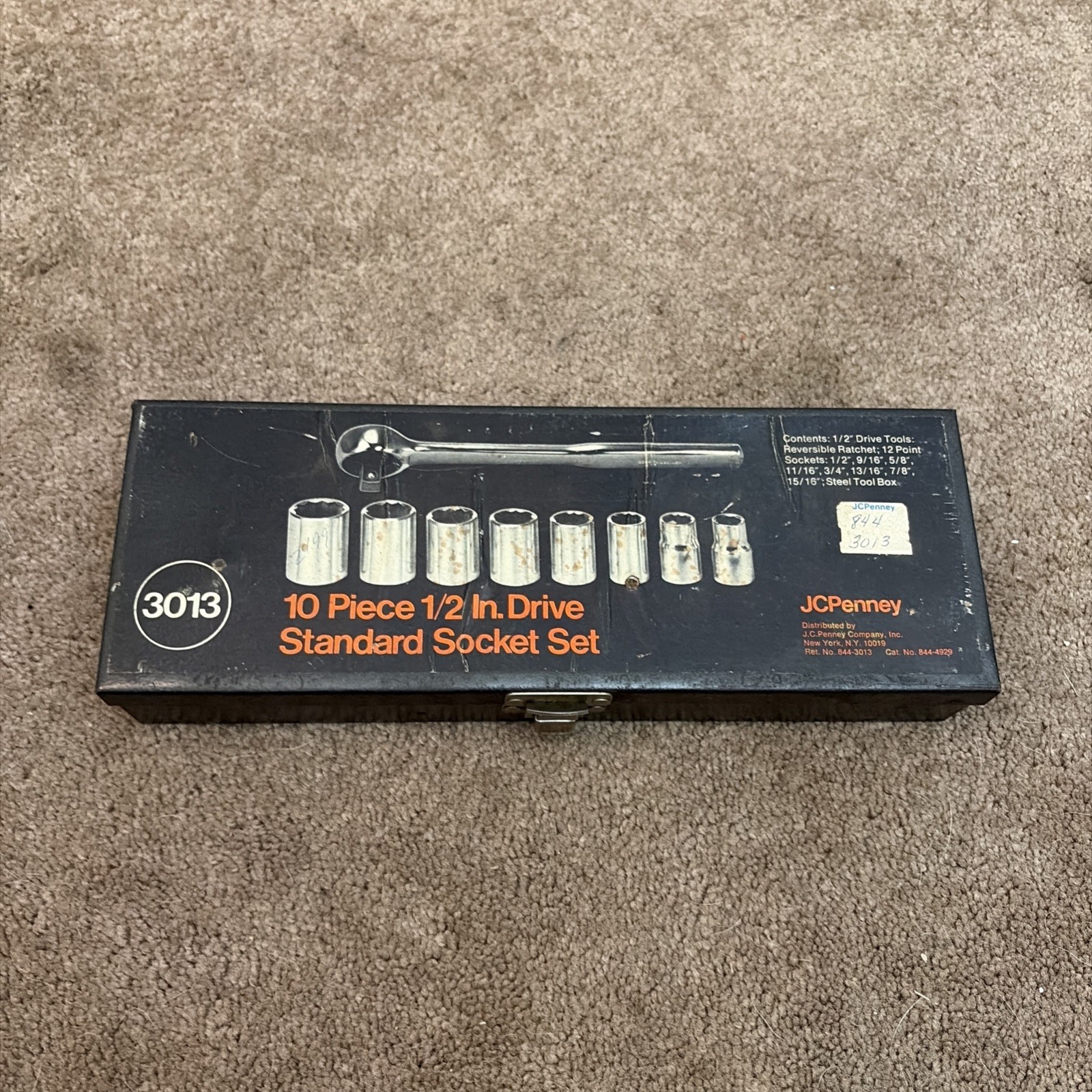 JCPenney 1/2″ Drive Socket Set with Ratchet Made in USA