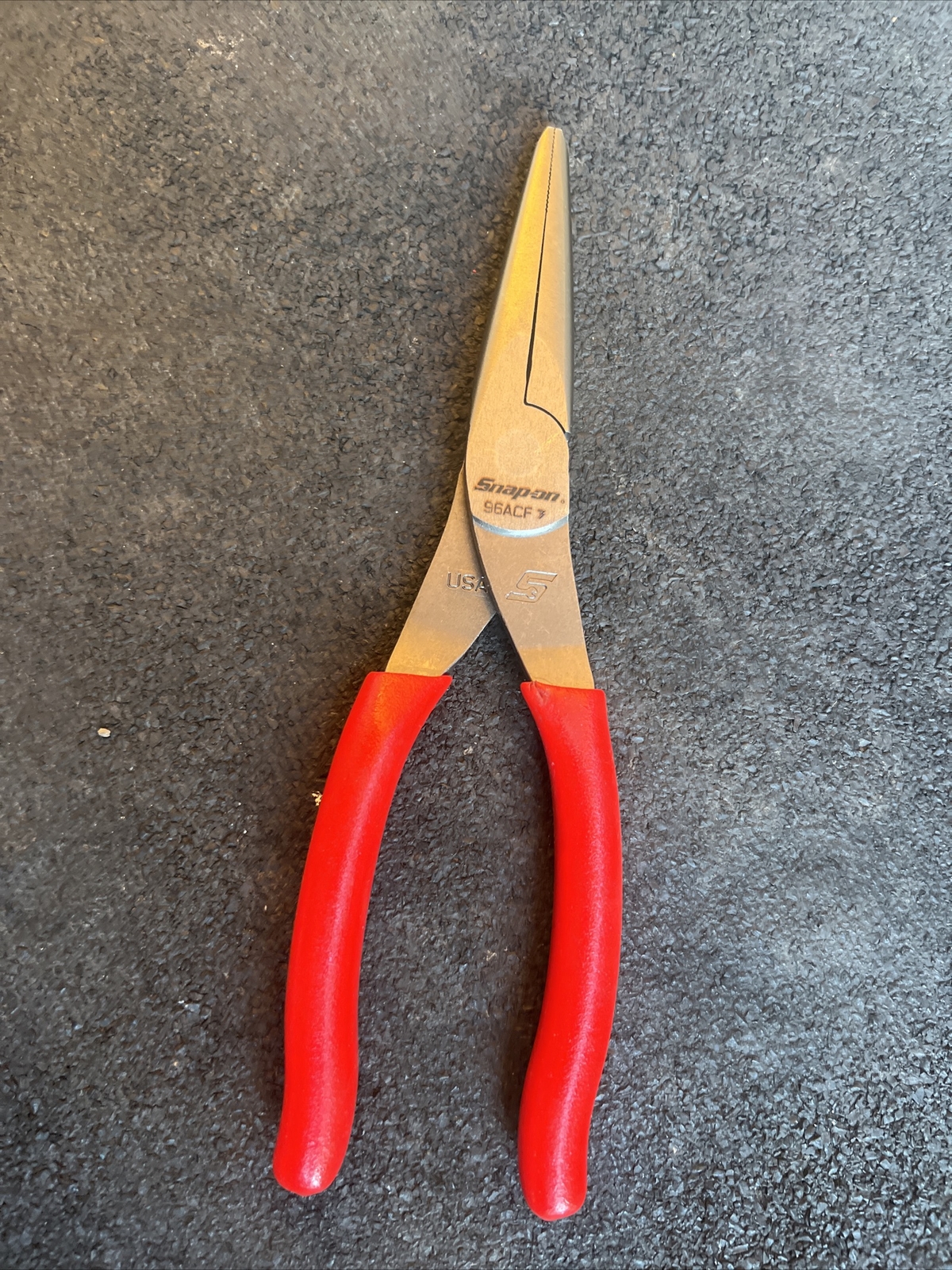 For Snap-On 96acf 8″ talon grip needle nose pliers red New Red