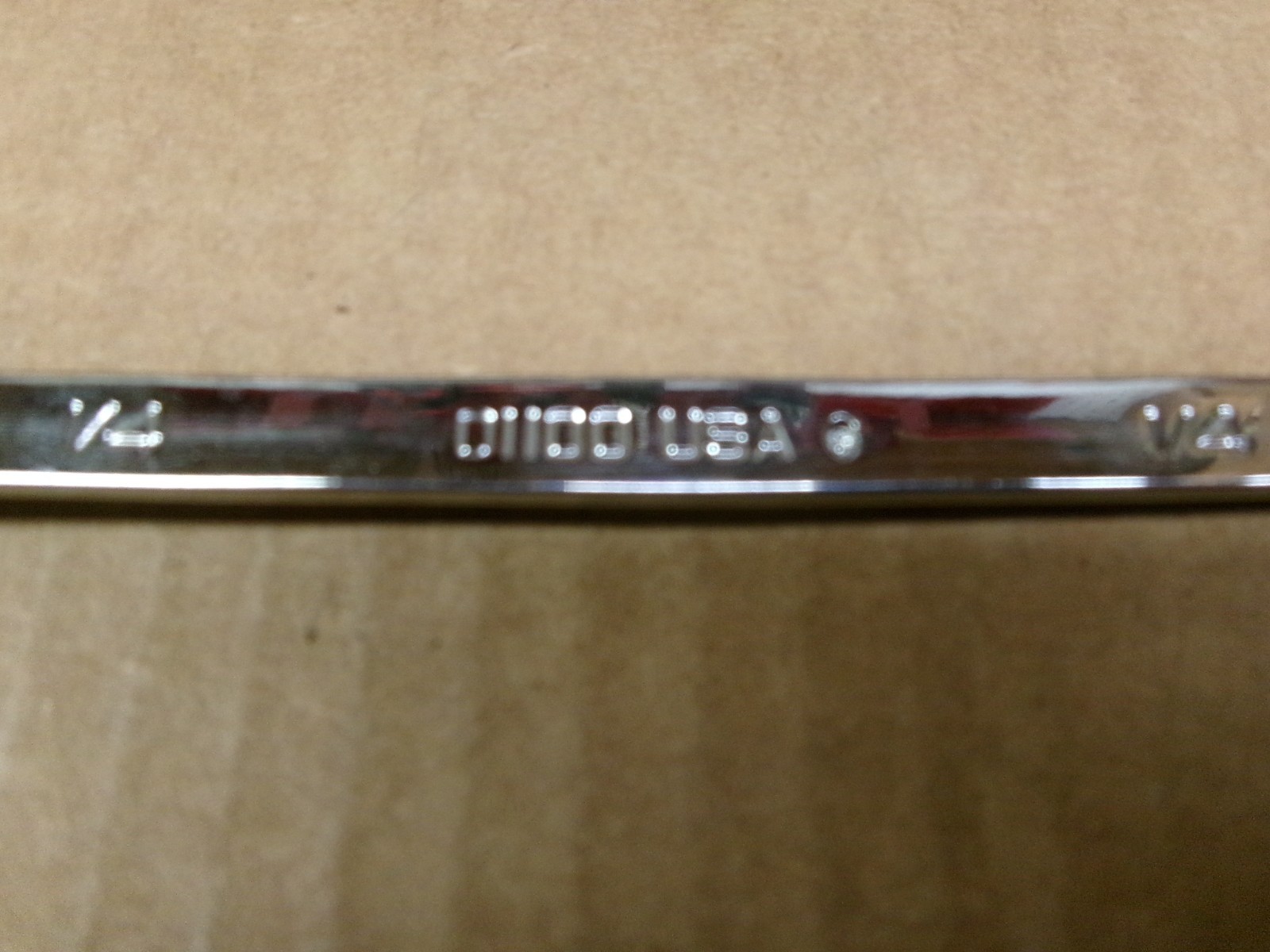First Generation Kobalt USA 1/4″ 12-Point Combination Wrench No 01100