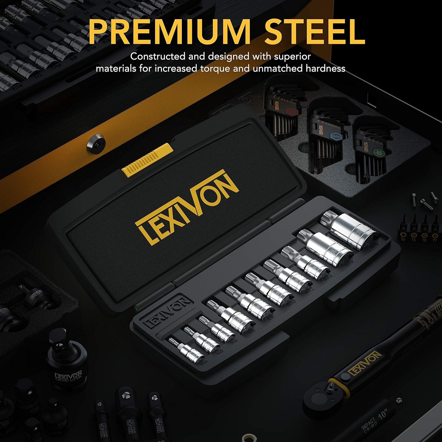 Lifetime XZN Triple Square Socket Set – Rust-Free, Durable | 10-Piece