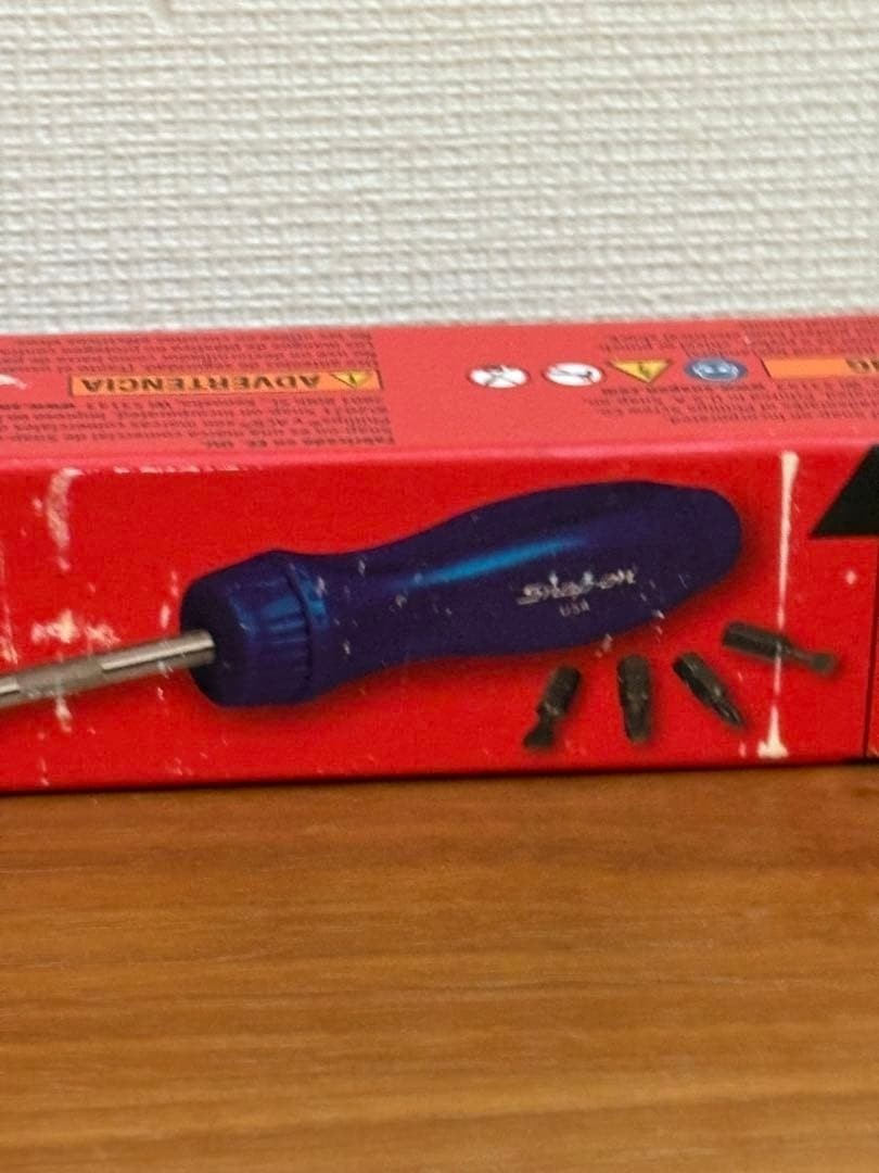 Snap-on SSDMR4B POWER BLUE Hard Handle Ratcheting Screwdriver w/Bits [Unused]