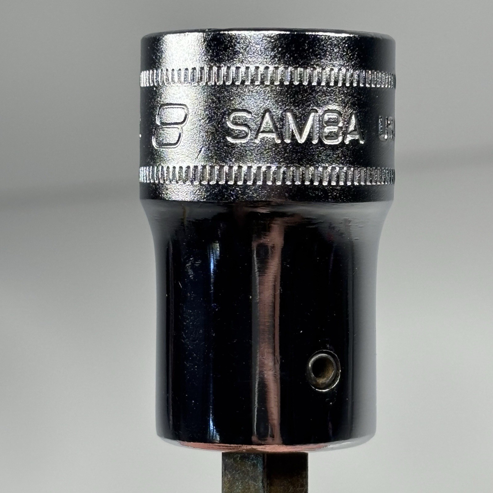 NOS Snap On Tool SAM8A 1/2 Dr Metric 8mm Standard Hex Bit Socket Driver USA 1990