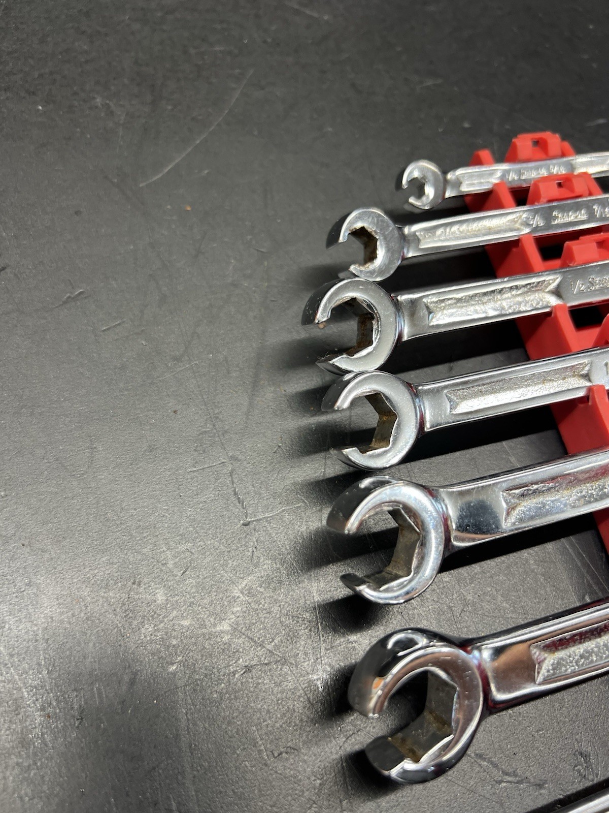 SNAP-ON 8 STD & METRIC DOUBLE END FLARE NUT WRENCH SET RXM SERIES