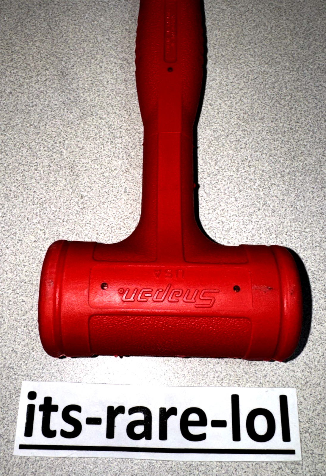 Snap-on HBFE103 3-Piece Red Soft Grip Dead Blow Hammer Set (24oz, 32oz, 48oz)