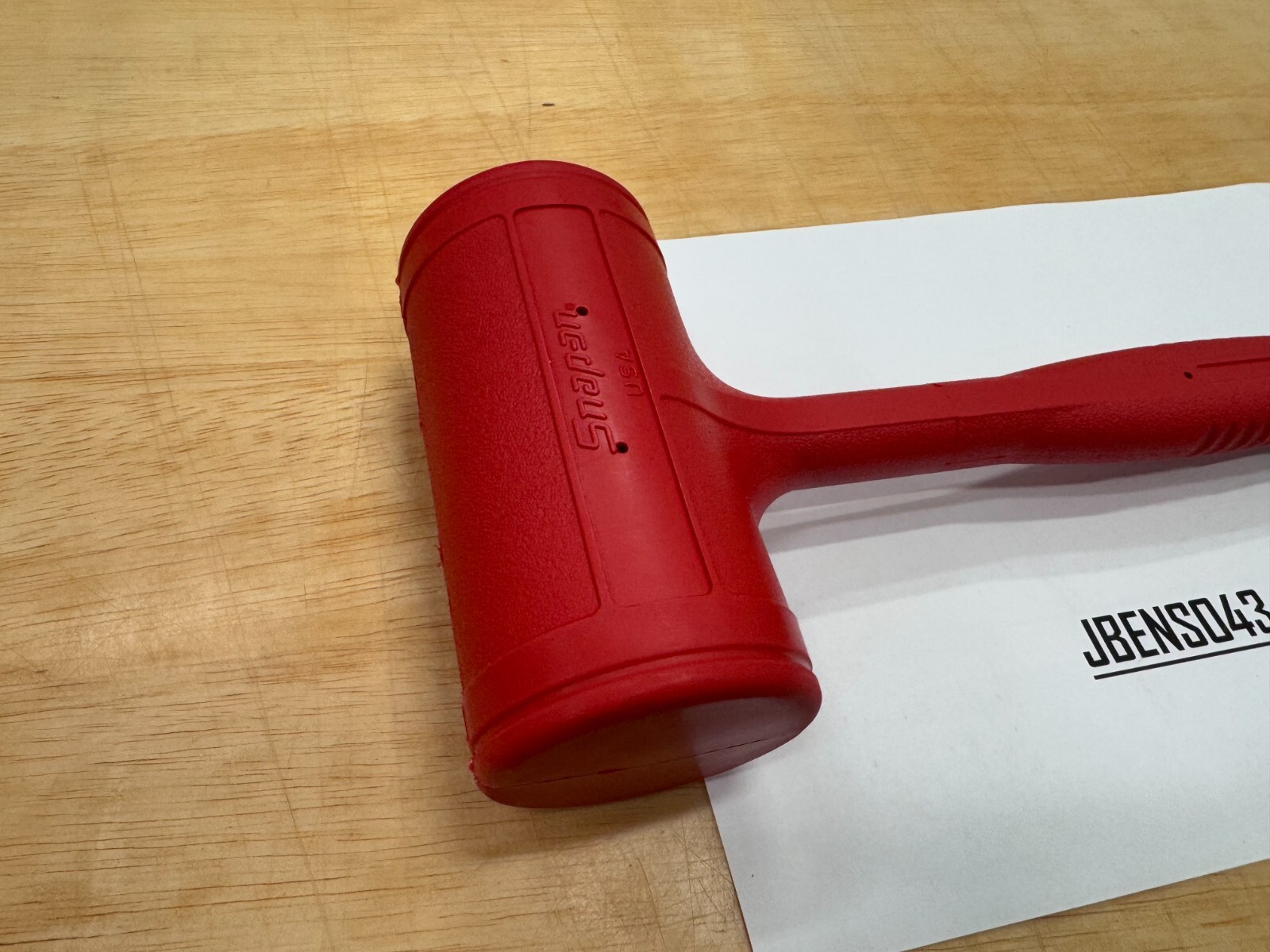 Snap-on Tools USA NEW RED 56oz / 1550g Soft Face Dead Blow Hammer HBFE56
