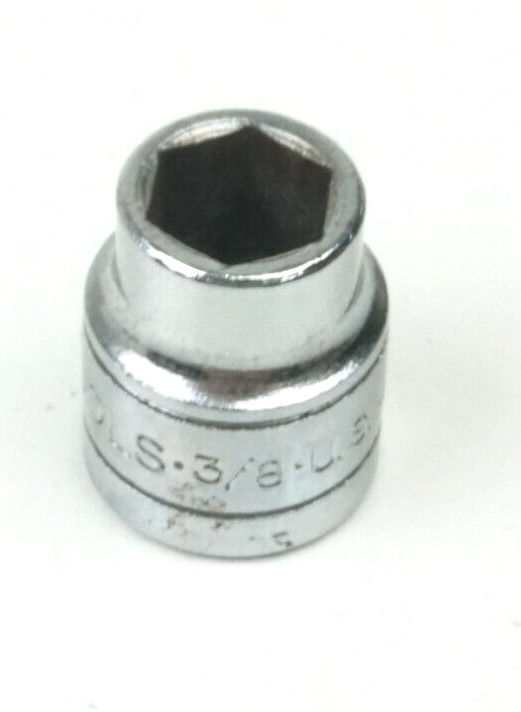 S-K Tools 3/8″ 6 Point Shallow Chrome Socket 3/8″ Drive 45112 USA