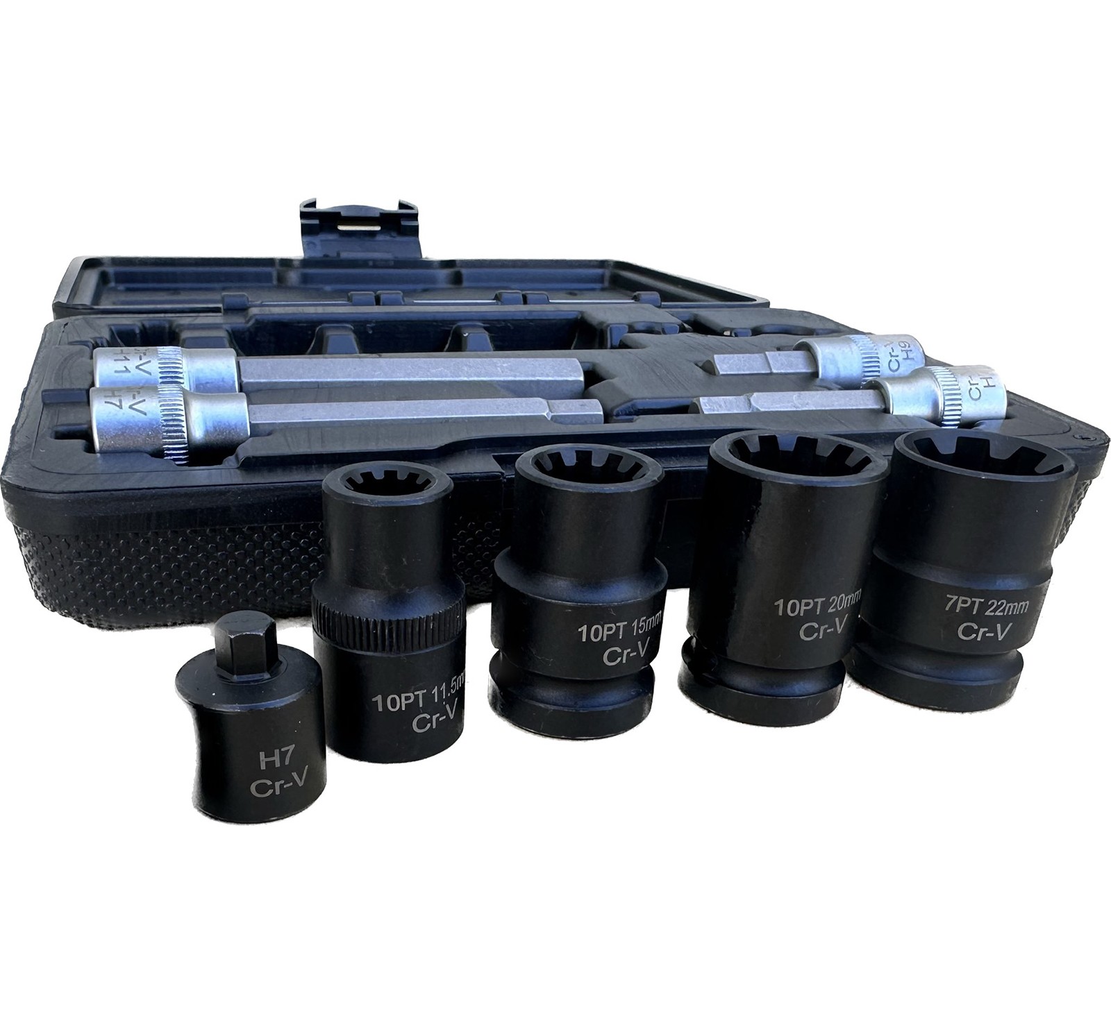 11pcs Brake Pad Screw Remover Brake Caliper Sockets & Bit Set For Audi VW VAG