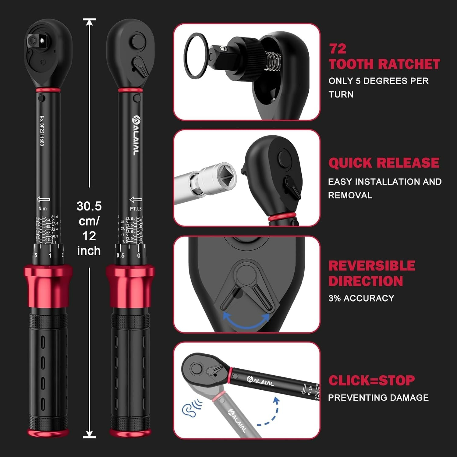 Magnetic Swivel Spark Plug & Torque Wrench Kit for Efficient Vehicle Maintenance