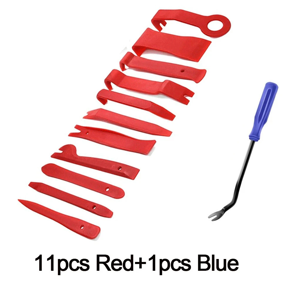 12 Auto Trim Removal Tool Kit Car Panel Door Dashboard Fastener Remover Pry Set