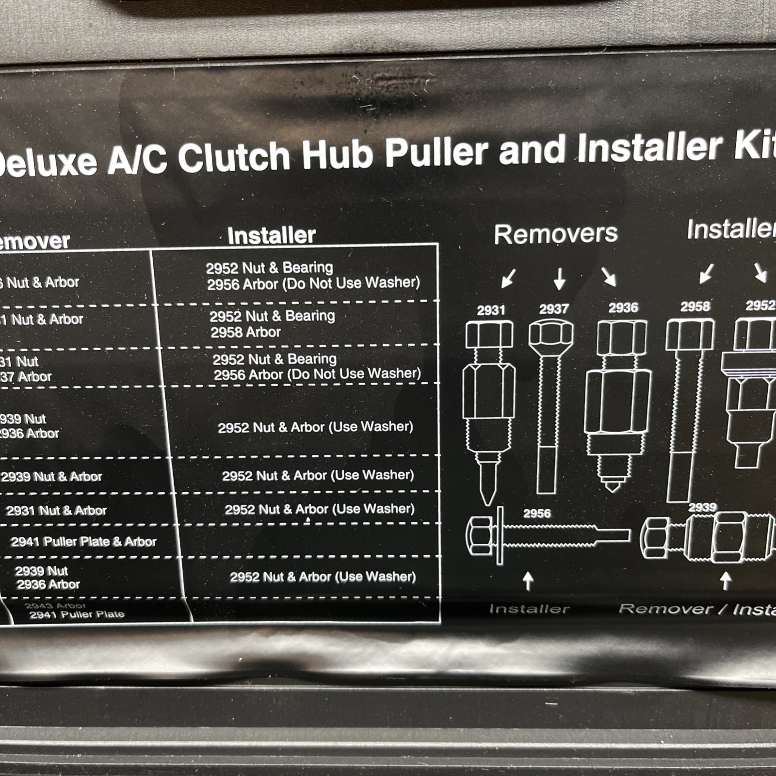 MAC Tools??? Deluxe A/C Clutch Hub Puller & Installer Kit AC20868???