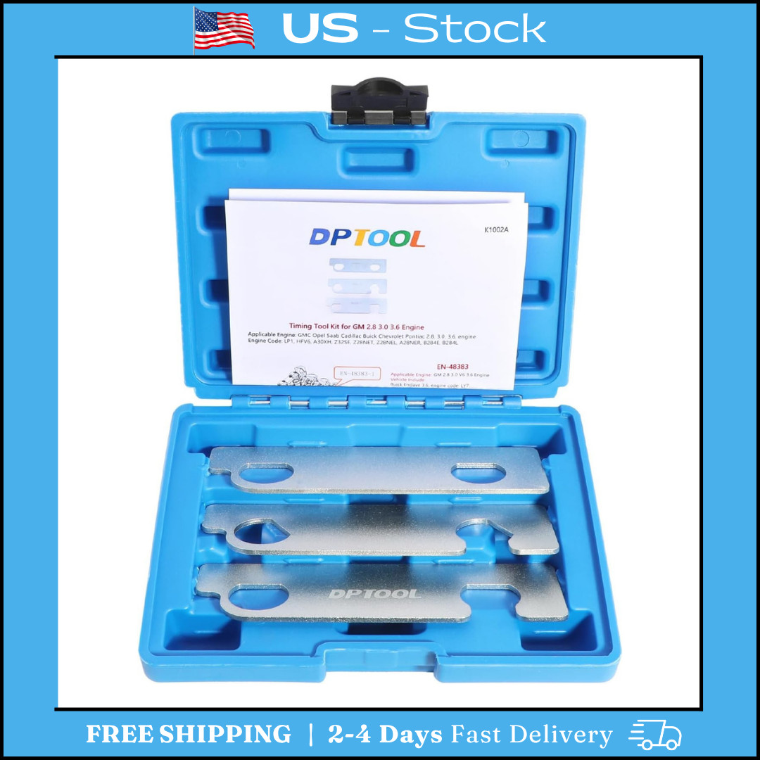 DPTOOL Camshaft Retaining Aligning Timing Tool Kit for GM 2.8 3.0 3.6