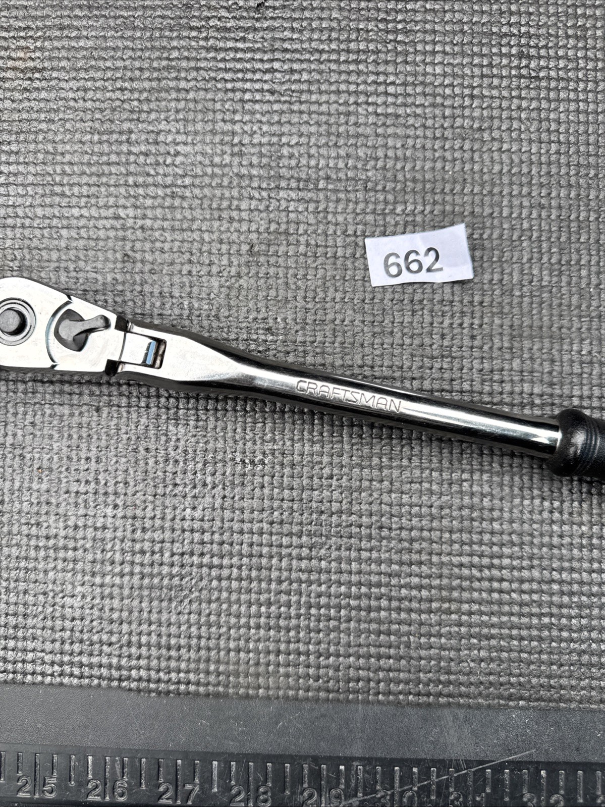 Sears Craftsman USA 3/8” Black Ergo Handle Flex Head Ratchet 44836 Fresh Rebuild