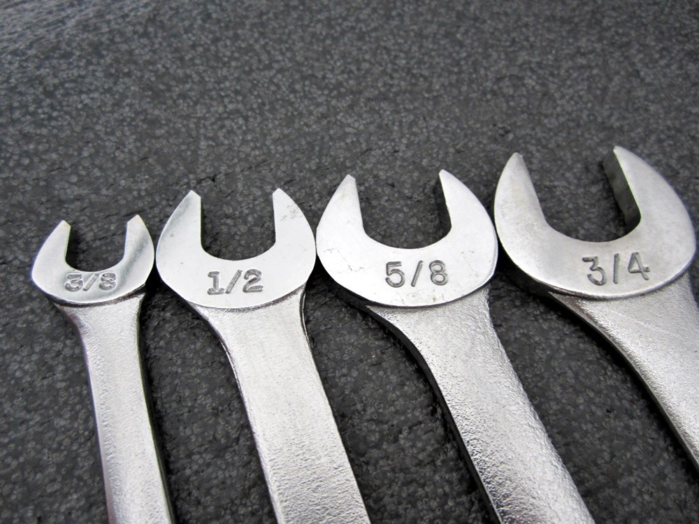 Vintage Craftsman 4pc SAE Tappet Wrench Set -V- Made in USA