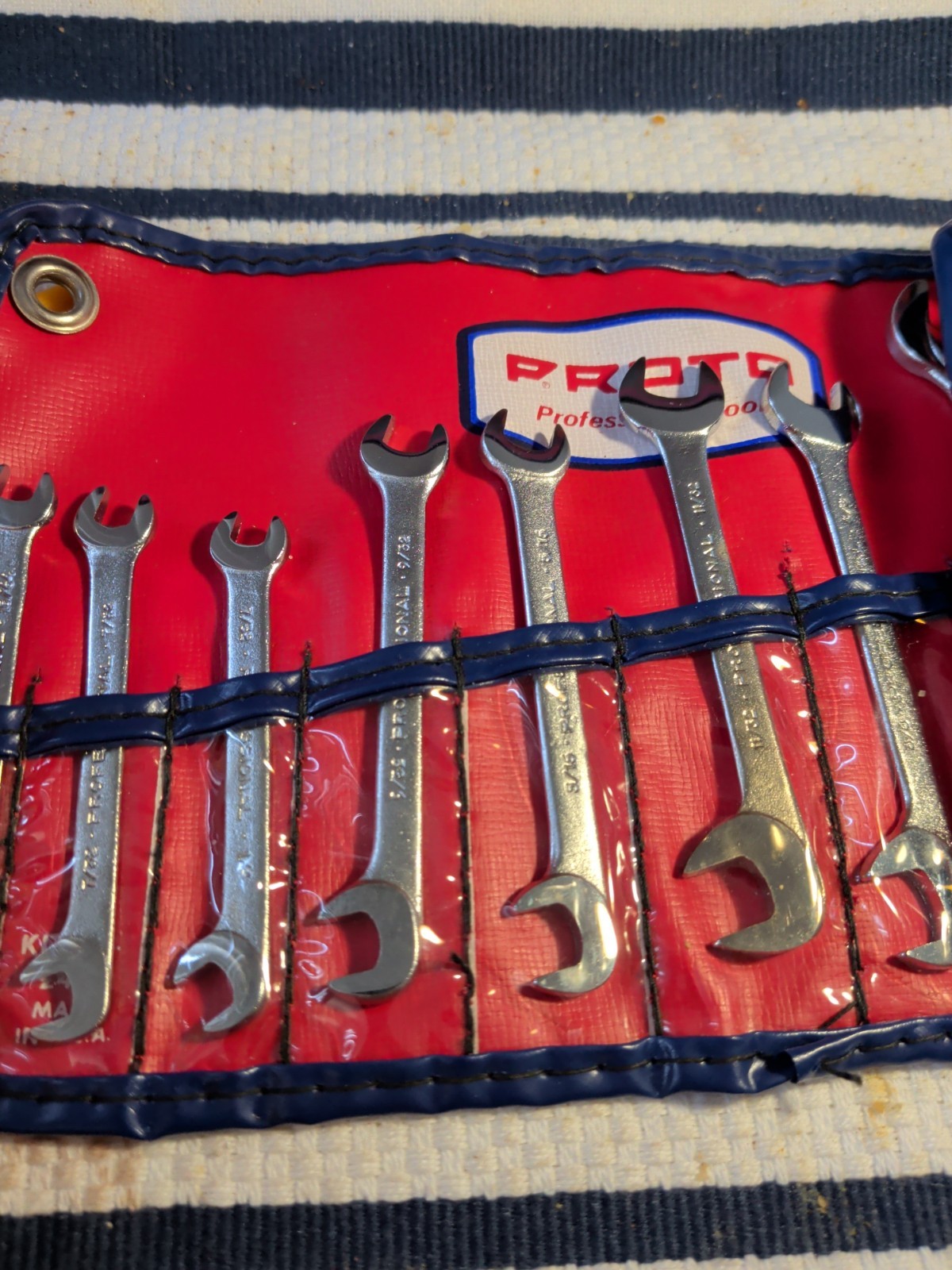 Proto Professional 9 Piece Open End Ignition Wrench Set 7/32″ – 1/2″