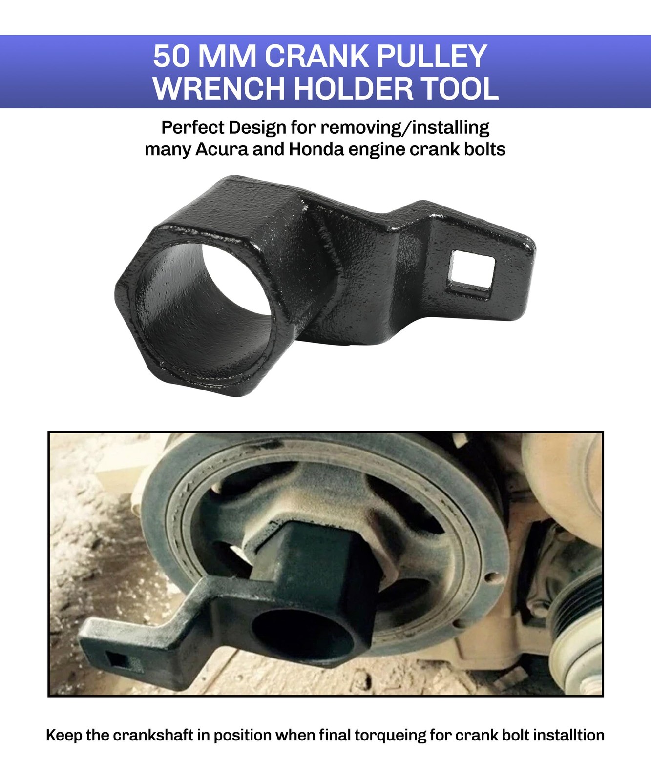 bylikeho Crankshaft Pulley Removal Tool,Automotive Tool,Car Accessories…