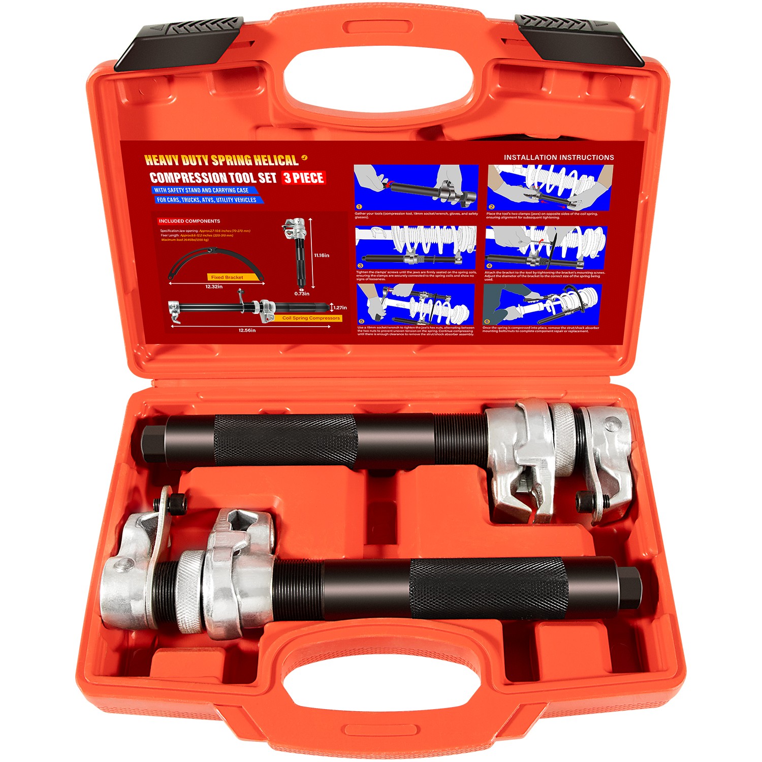 For Car Motorcycle Truck ATV Upgrade Coil Spring Shock Absorber Compressor Tool