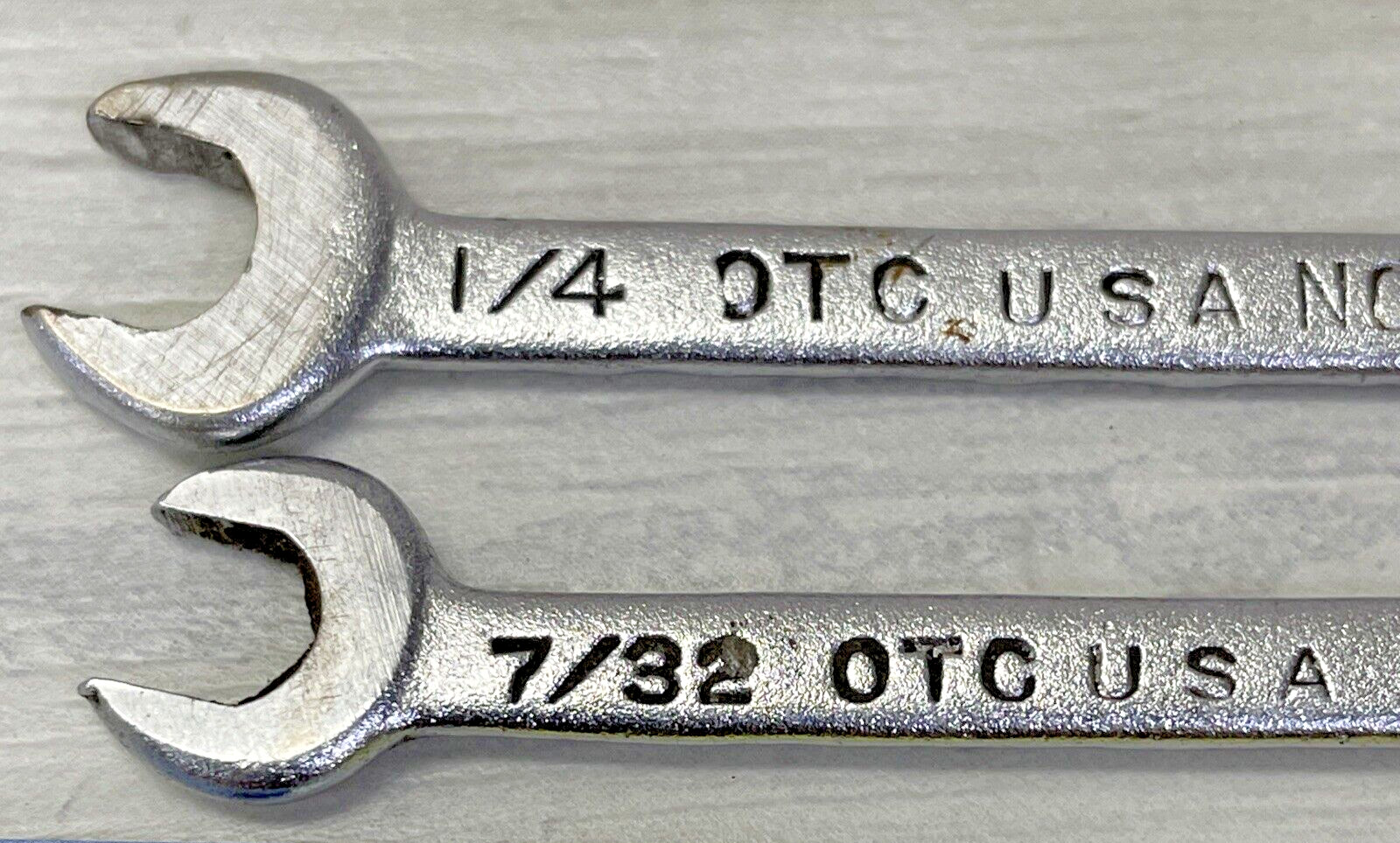 2- 1/4″ / 15/64″ & 7/32″ / 13/64″ OTC Open End Wrench Set, Free US Ship