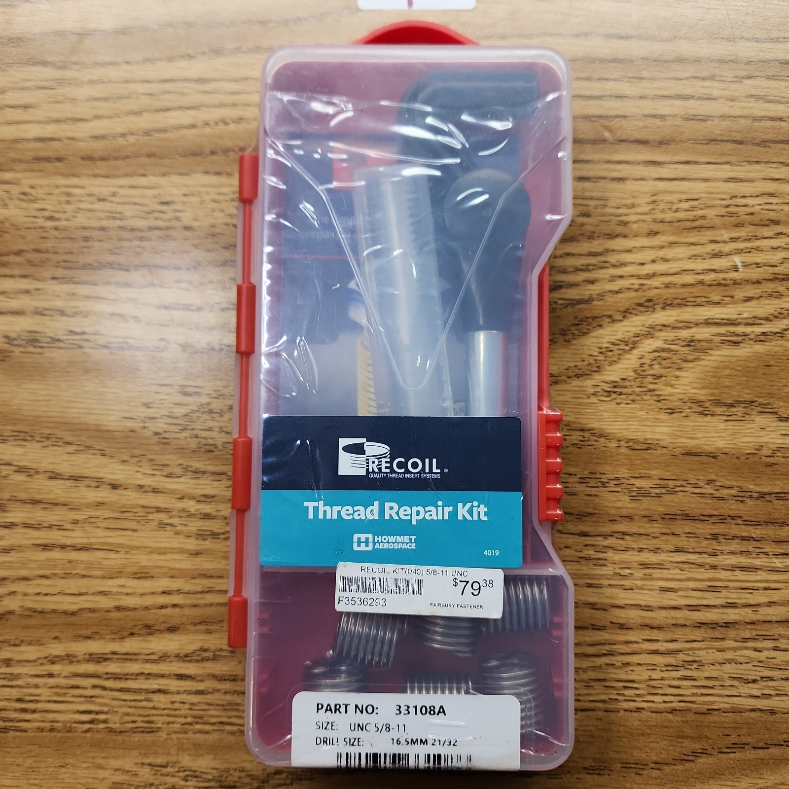 Recoil Thread Repair Kit 33108A 5/8-11 UNC