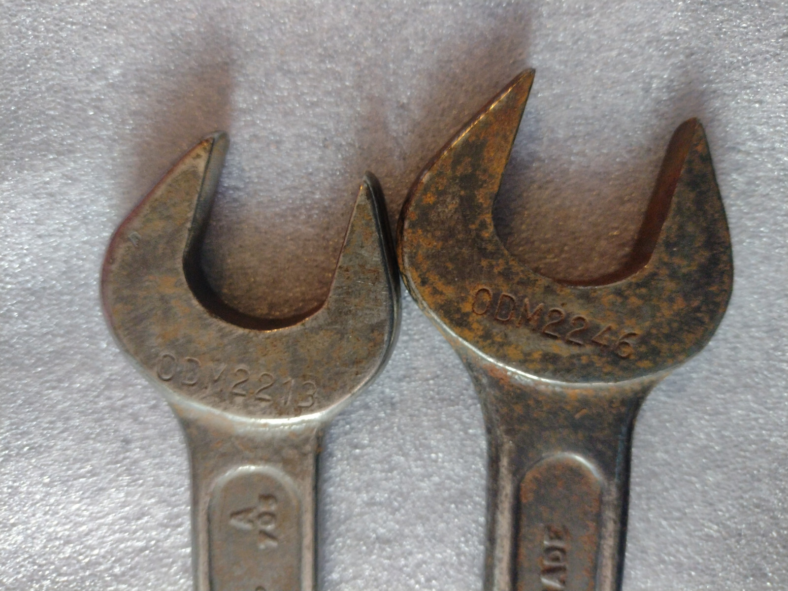 King Dick ODM SPANNERS TOOLKIT Wrenches sizes- 26×24 & 23x21MM British made