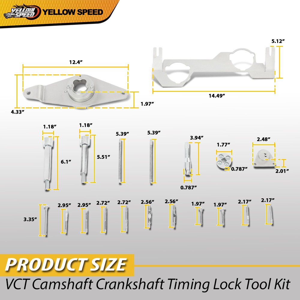Timing Tool Kit For Land Rover 3.0t Pt306 I6 Gas Vct Camshaft Crankshaft Locking