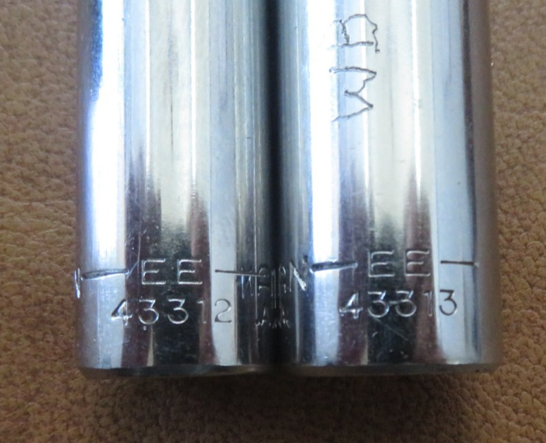 2pc Craftsman 3/8″ Drive 12pt EE Series Deep Well Chrome Sockets
