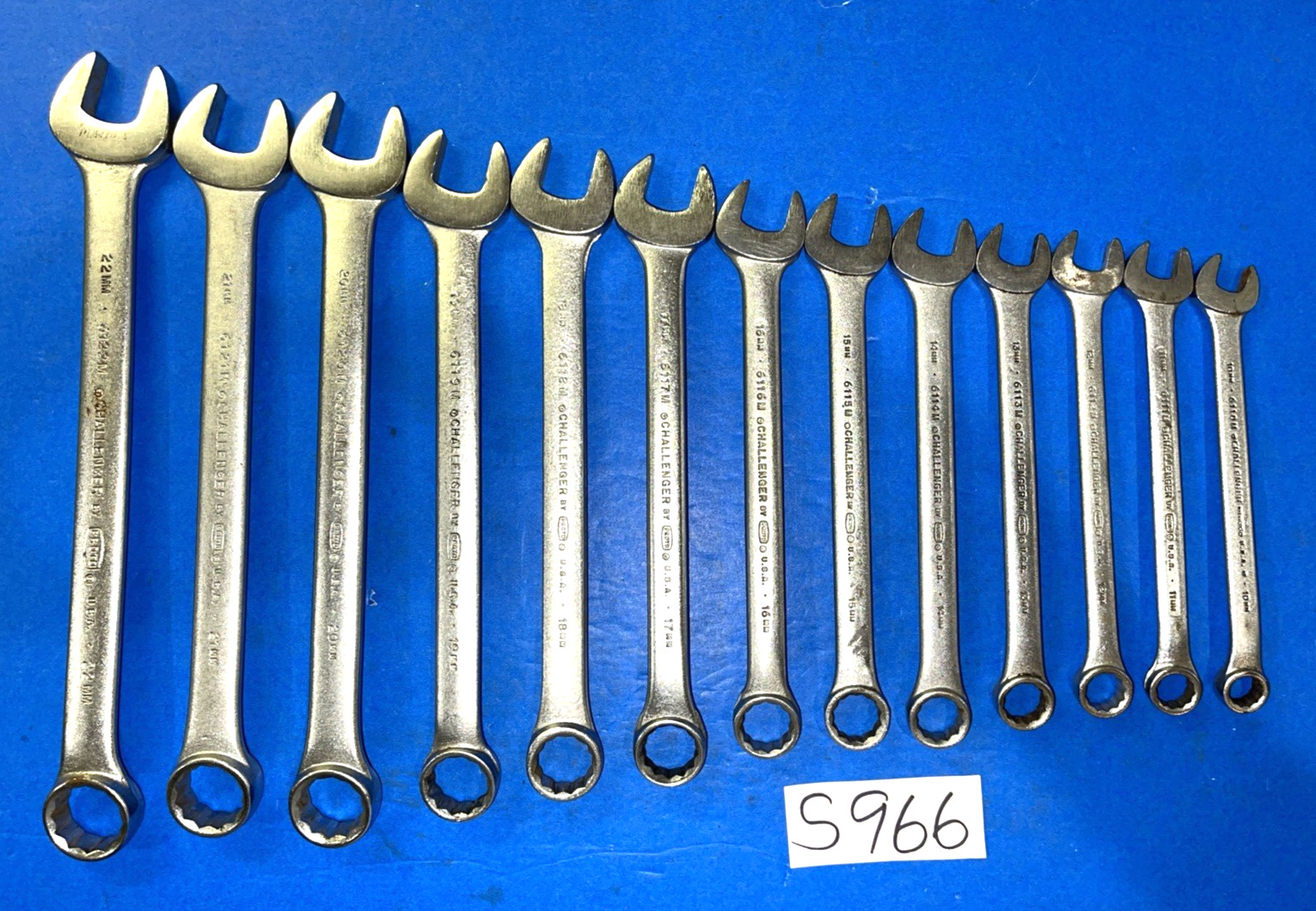 CHALLENGER BY PROTO TOOLS 13 PIECE METRIC COMBINATION WRENCH SET 12 POINT