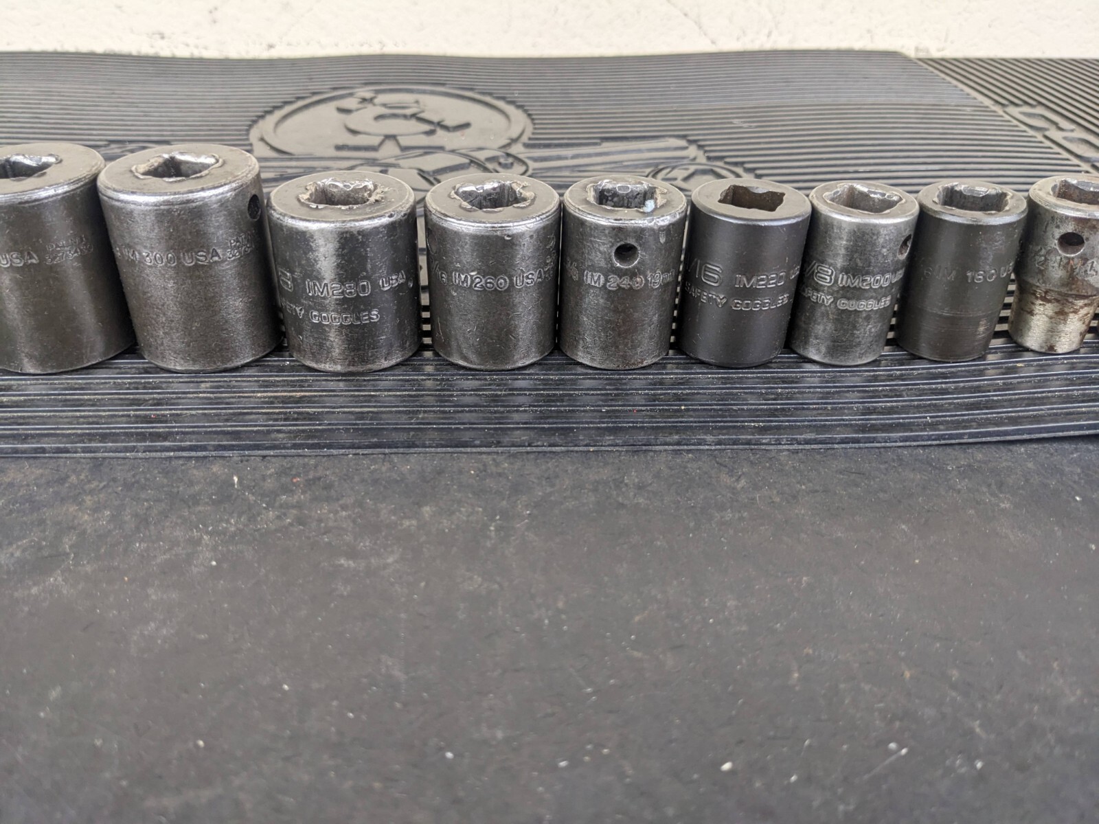 #bg155 Snap-On 14pc 1/2″ Drive 6pt SAE Shallow Impact Socket Set