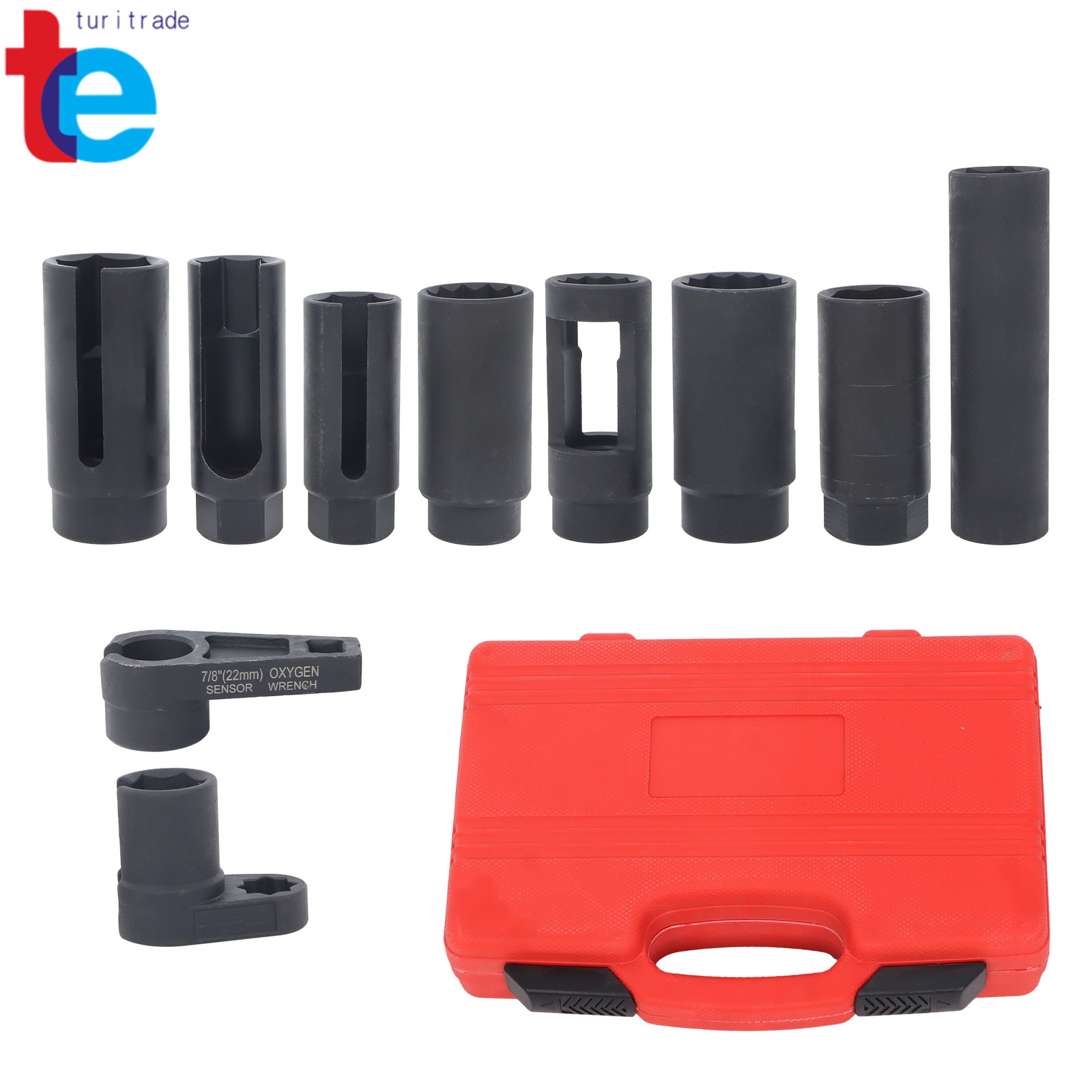 10Pcs Oxygen Sensor Socket Set Sensor Oil Pressure Sending Unit Removal Tool