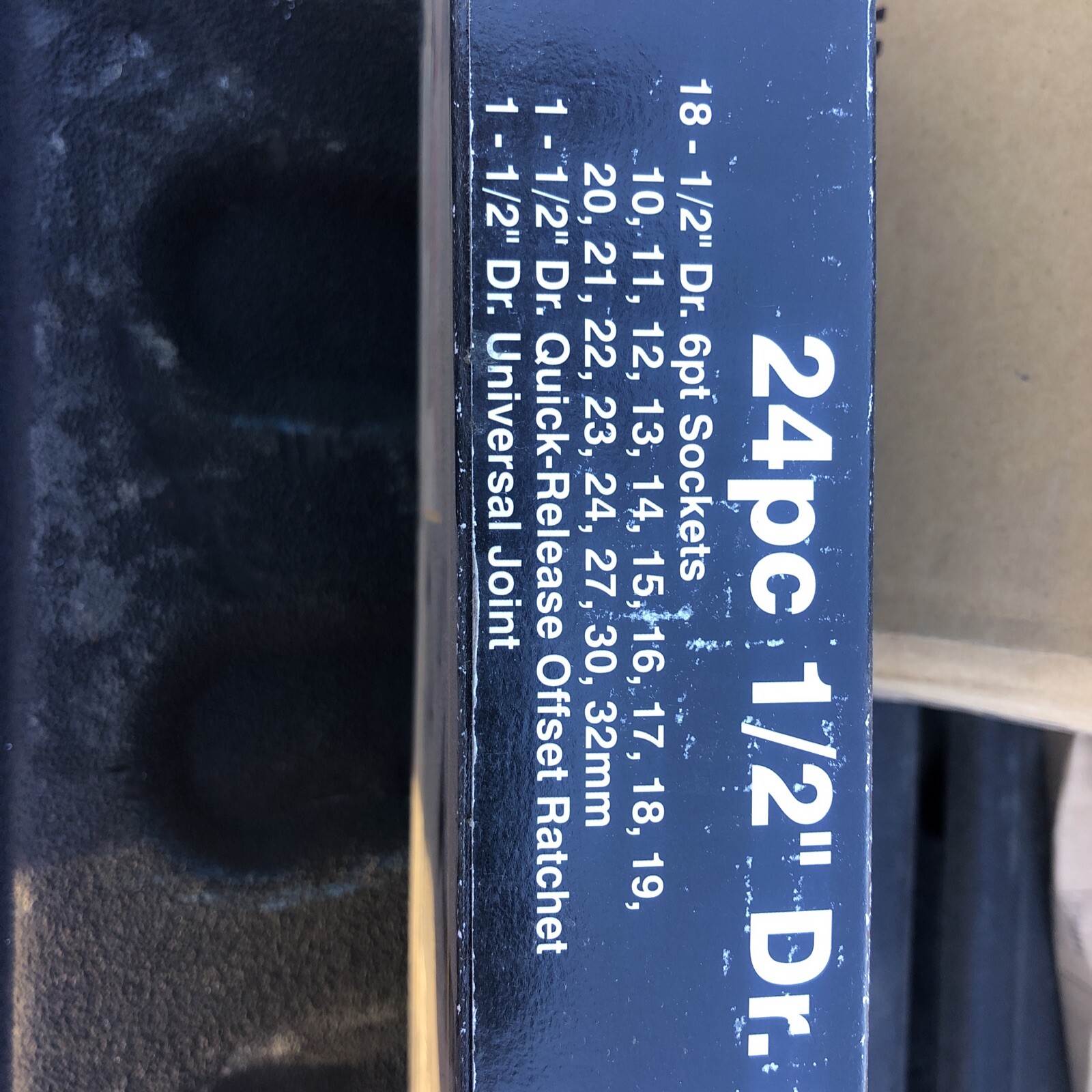 New AmPro 24pc. 6pt. 1/2”Dr. MM Socket Set 10-32mm W/metal Case