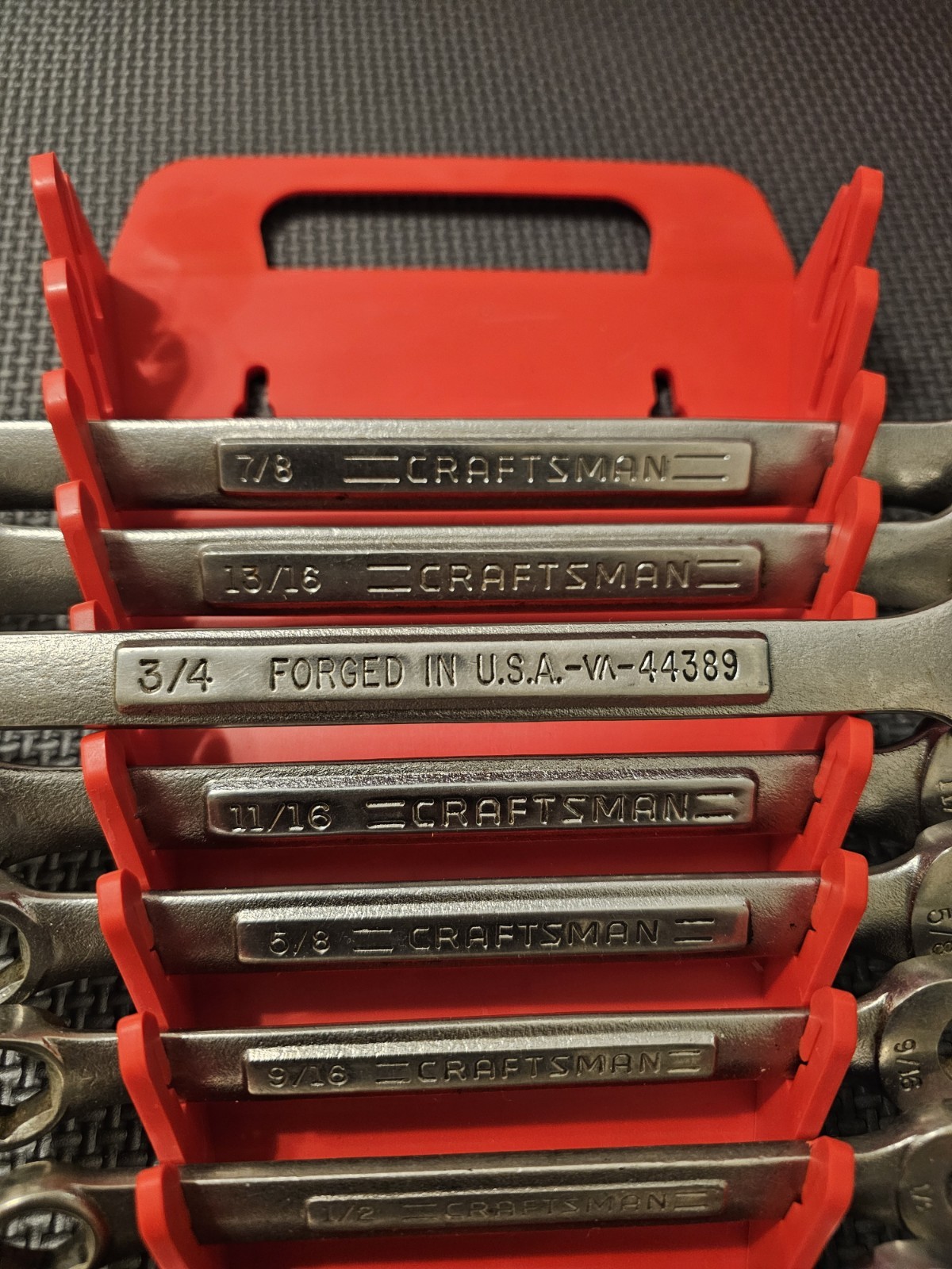 Craftsman 24 pc USA Metric & SAE 6 Point Combination Wrench Set 7-18 and 1/4-7/8