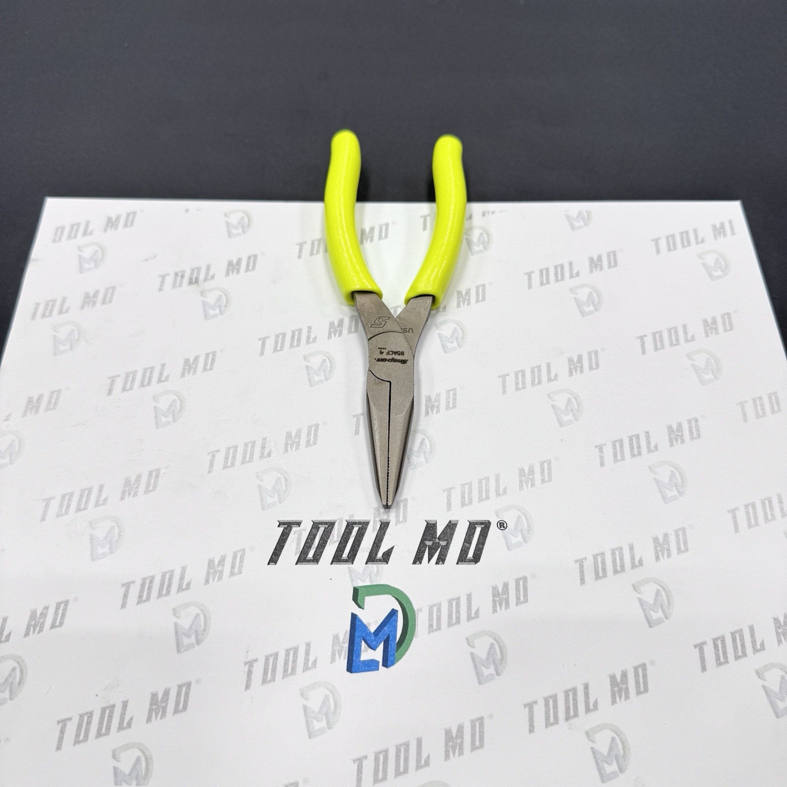 Snap-on Tools USA NEW HI VIZ YELLOW 6″ Talon Grip Needle Nose Pliers 95ACFHV