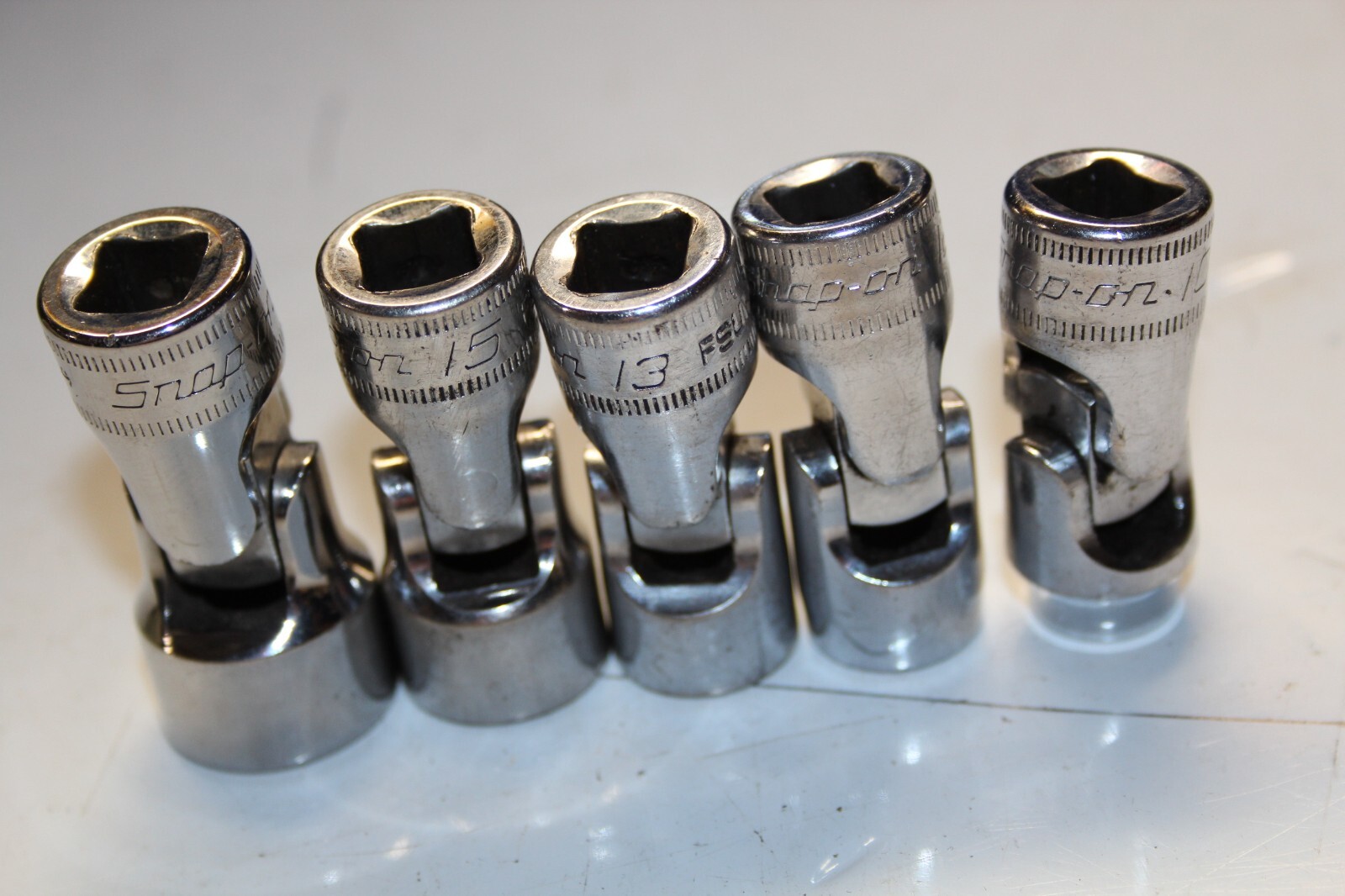 SNAP-ON TOOLS 3/8″ Drive 6-Point Metric Shallow Flex Socket Set 5pcs USA