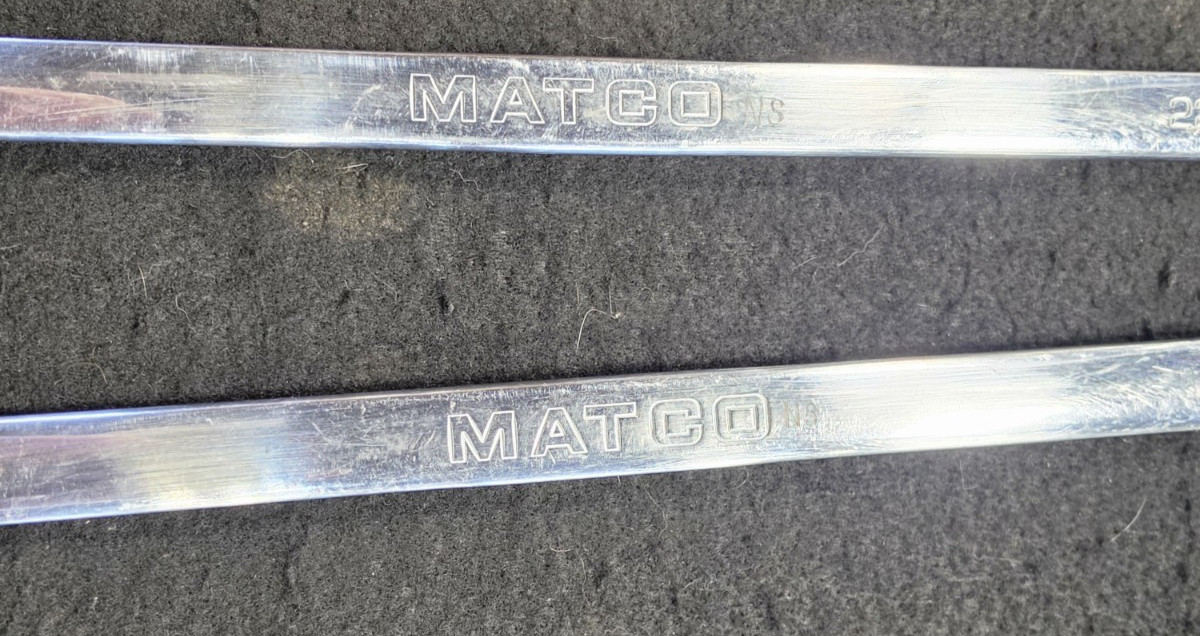 MATCO RRFXLM2122 & RRFXLM2425, METRIC,DOUBLE BOX FLEX RATCHETING WRENCH, PAIR