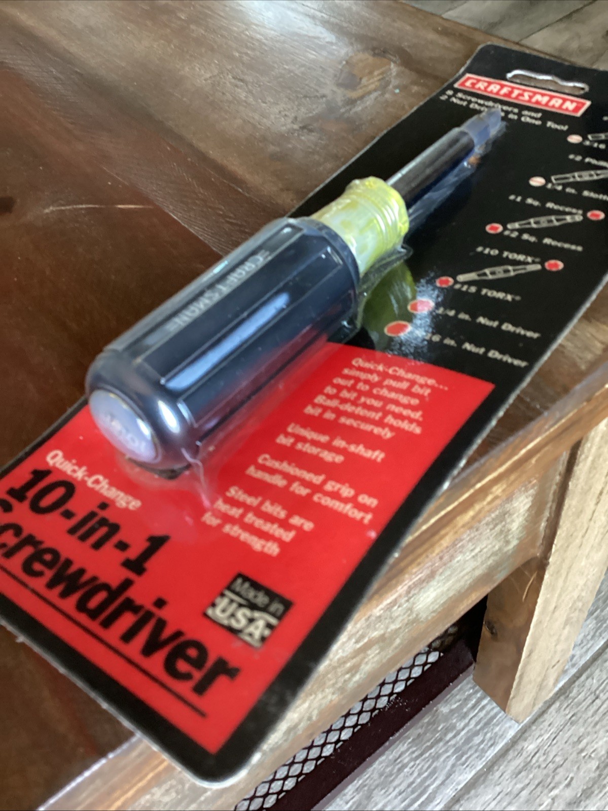 Craftsman USA 10-in-1 Screwdriver Cushion Grip Pratt Read 47480 NOS