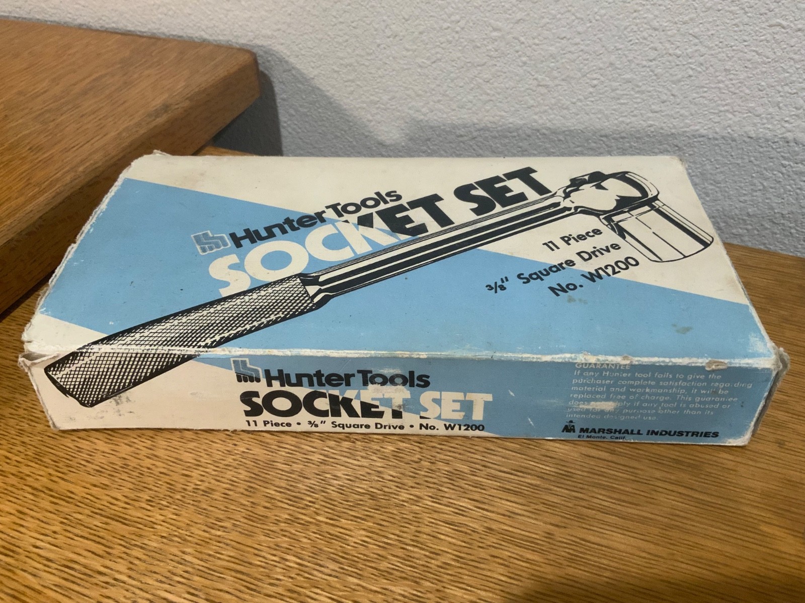 Vintage Hunter Tools No. W1200 11 Piece 3/8″ Drive Socket Set – New in Box
