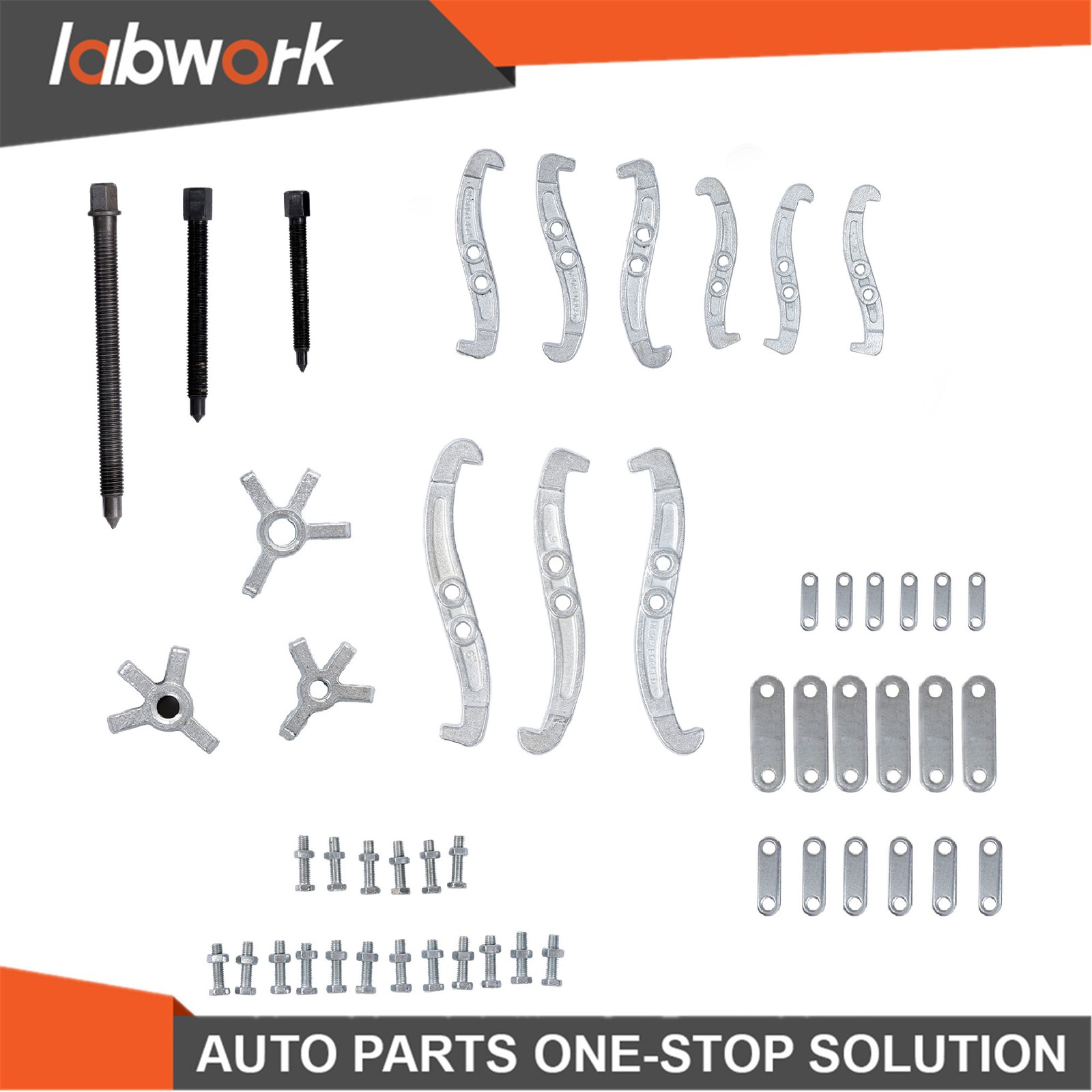Labwork Heavy Duty 3″ 4″ 6″ Gear Puller Set 3 Jaw Car Pulley Removal Tool