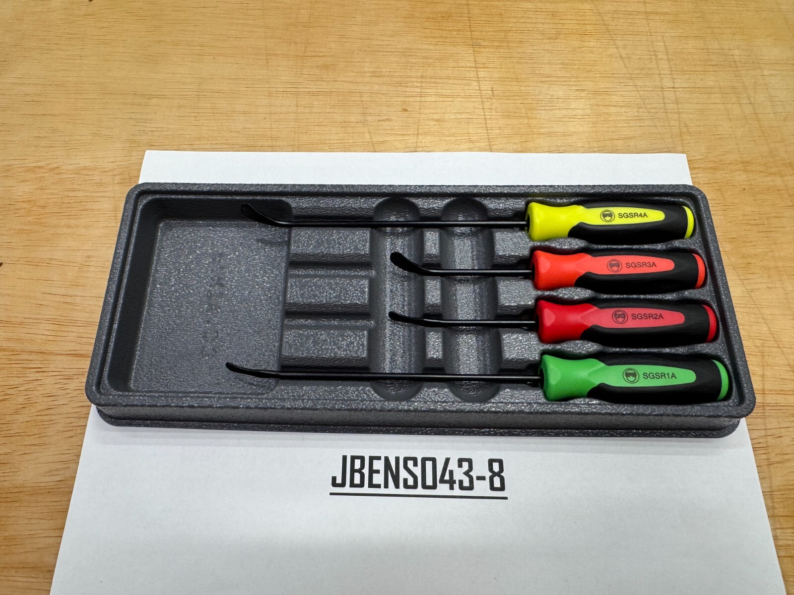 Snap-on Tools USA NEW 4pc MULTI-COLOR Soft Grip Seal Removal Tool Set SGSR104AMC