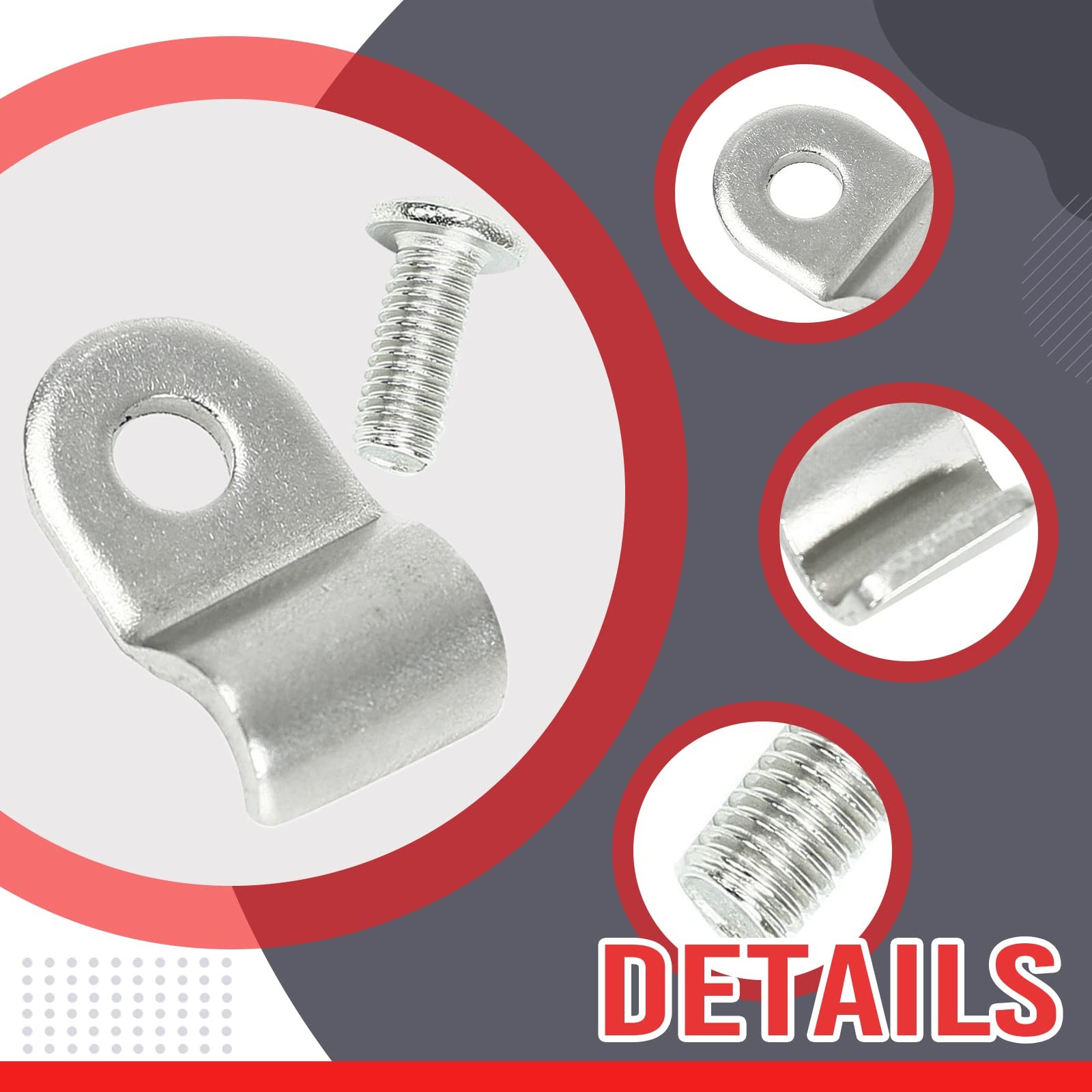EASYBERG 3/16″ Stainless Steel Brake Line Clamps with Screw Street Rod 48 pcs