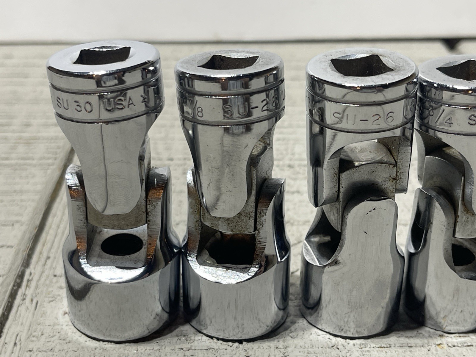 Snap On SU 1/2″DRIVE 7PC. SWIVEL SOCKET SET Snap-On 9/16-15/16
