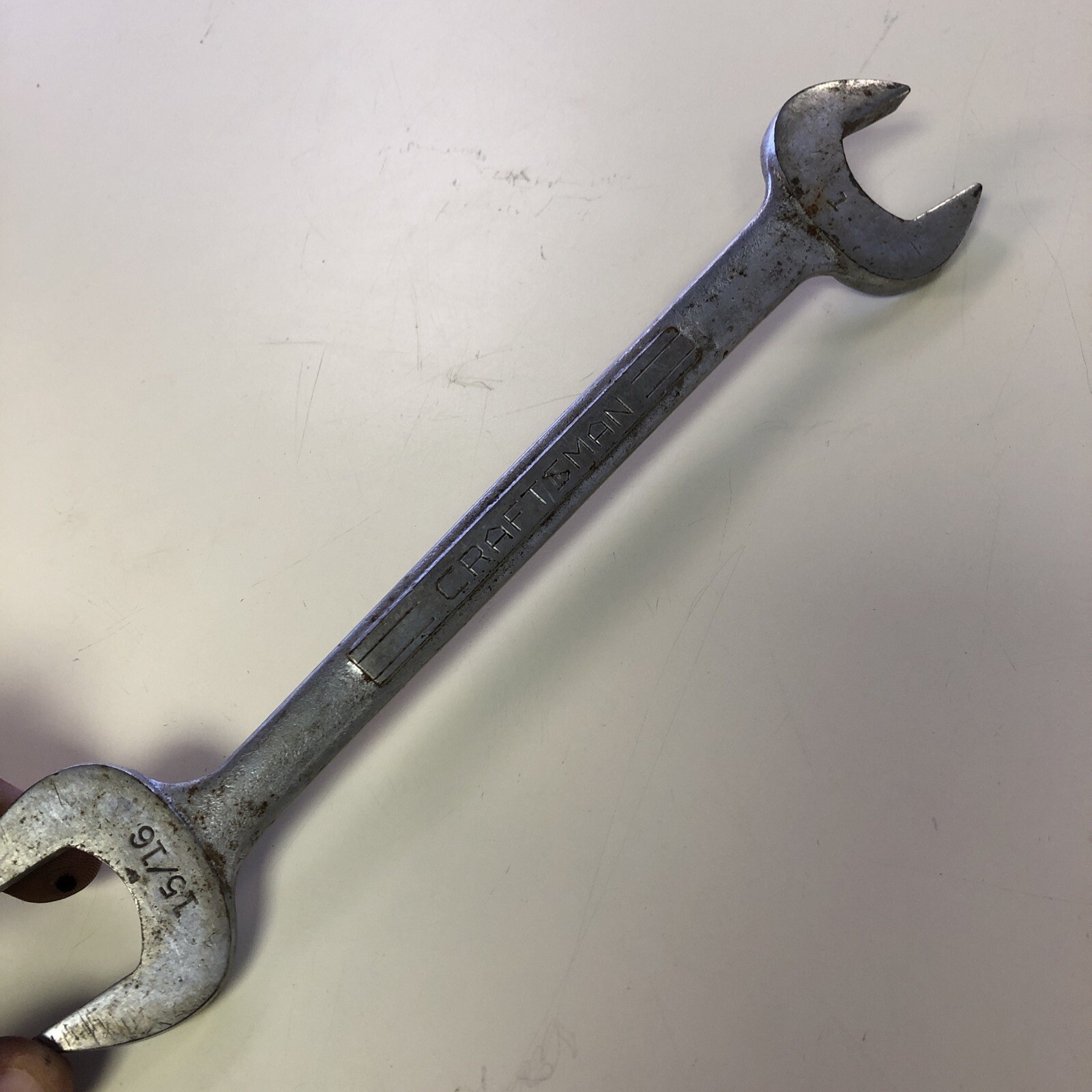 #Z Craftsman 15/16″ 1″ SAE Double Open End Wrench Tool =v= Series USA Made