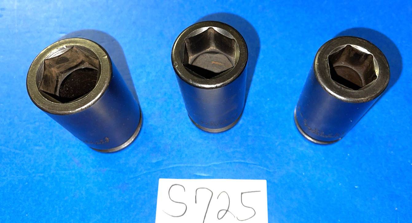 CORNWELL TOOLS 3 PIECE 3/4 DRIVE SAE. DEEP IMPACT SOCKETS 15/16, 1-1/8, 1-3/16