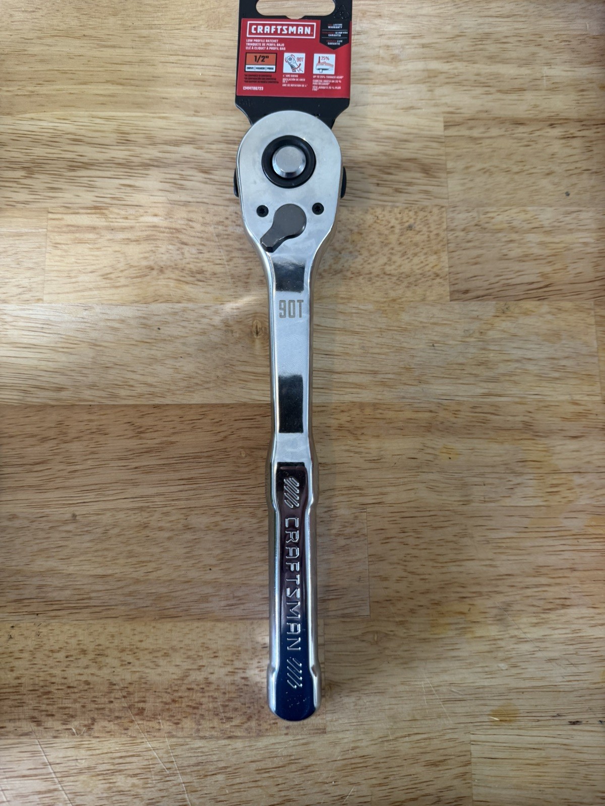 Craftsman 90-Tooth (90T) Low Profile 1/2 in. Socket Drive Ratchet #CMMT86723 NEW
