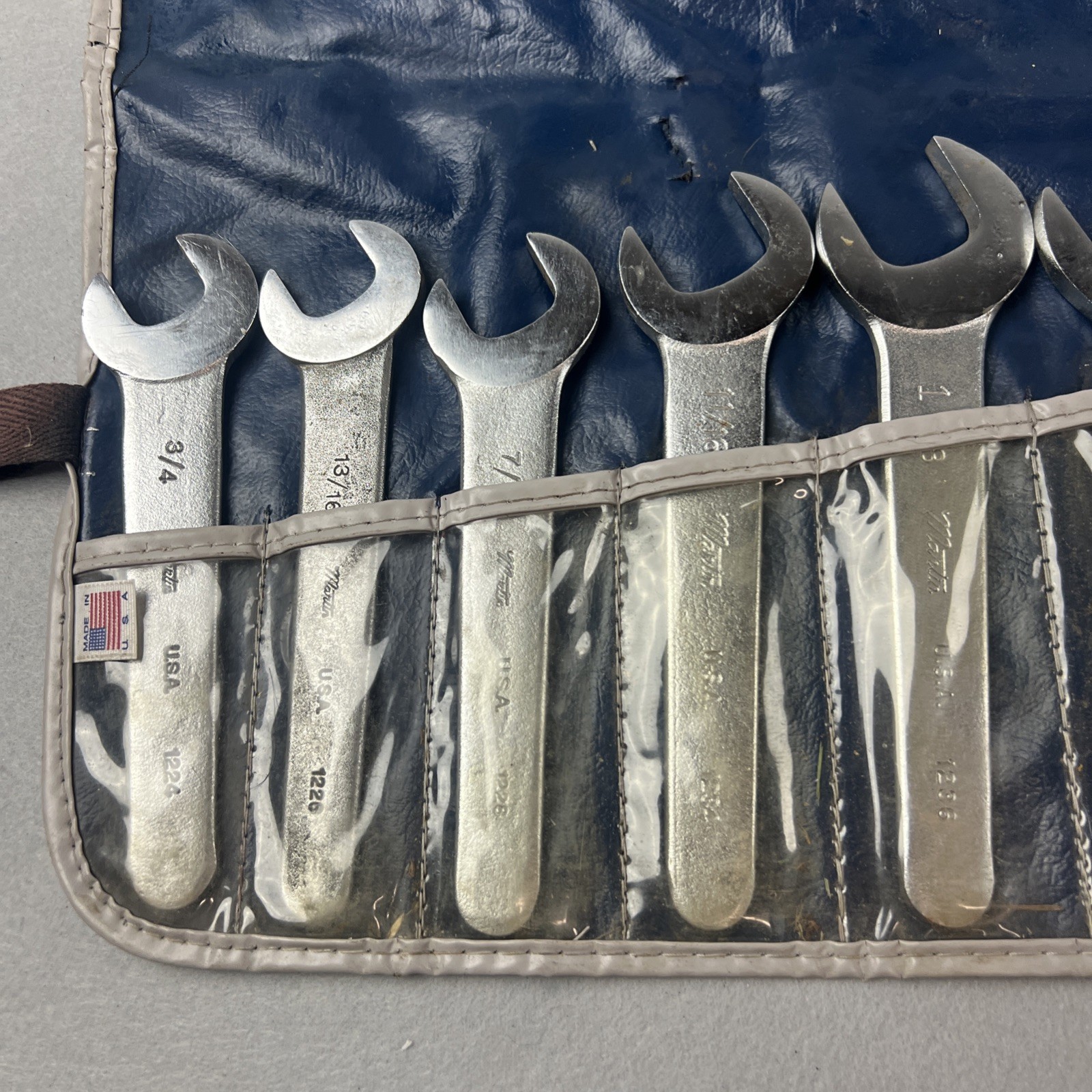 Martin SW11K 11 Piece Angle Wrench Set 30 Degree Thin Pattern USA Made
