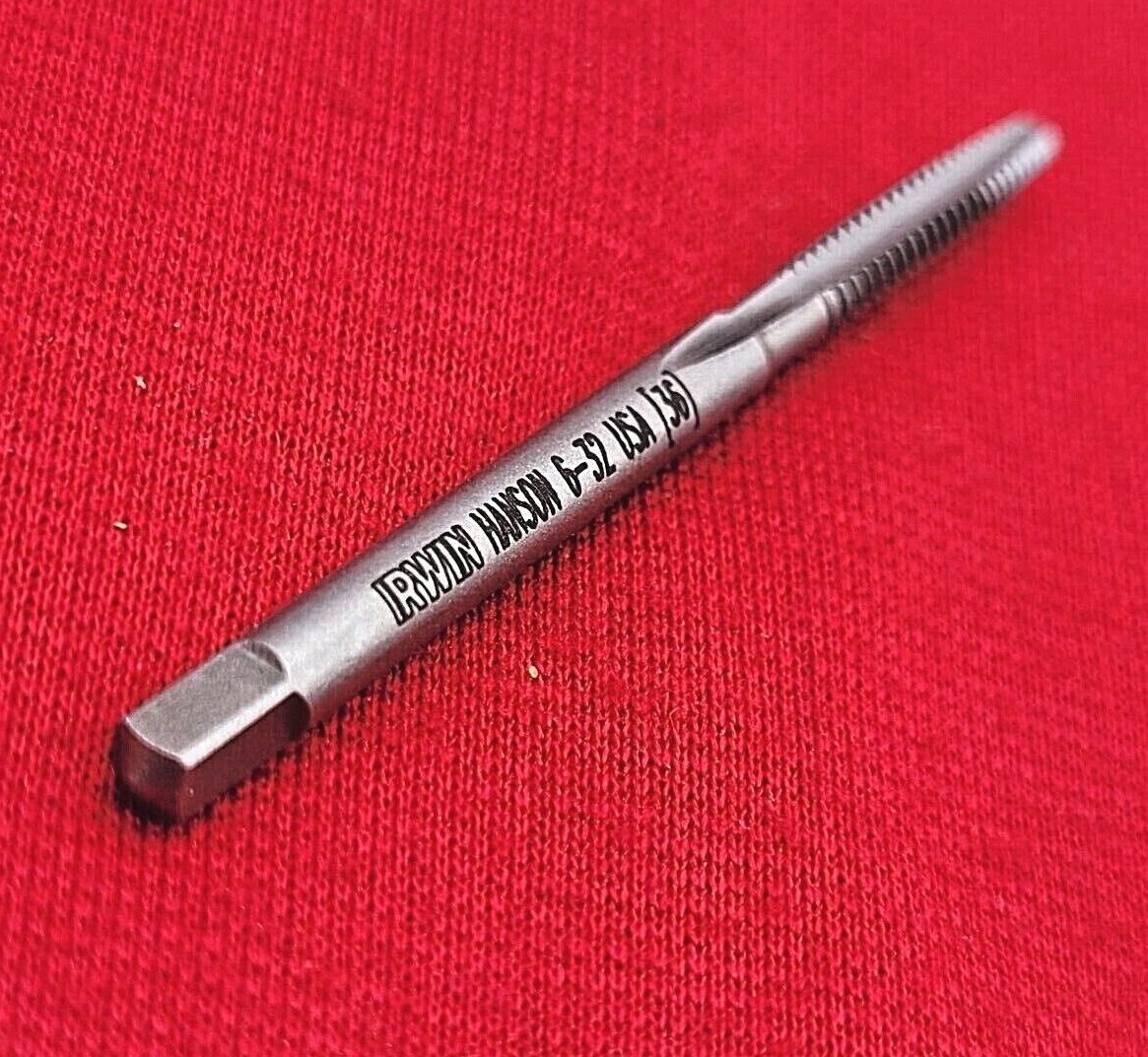 6-32 NC Taper Tap Irwin Hanson 1018 Carbon Steel Hand Tap 3FL USA 2B