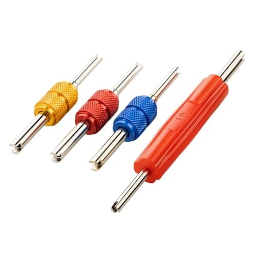 Air Conditioning Valve Core Remover Tool Kit Double Head for R134A R12 HVAC Tire