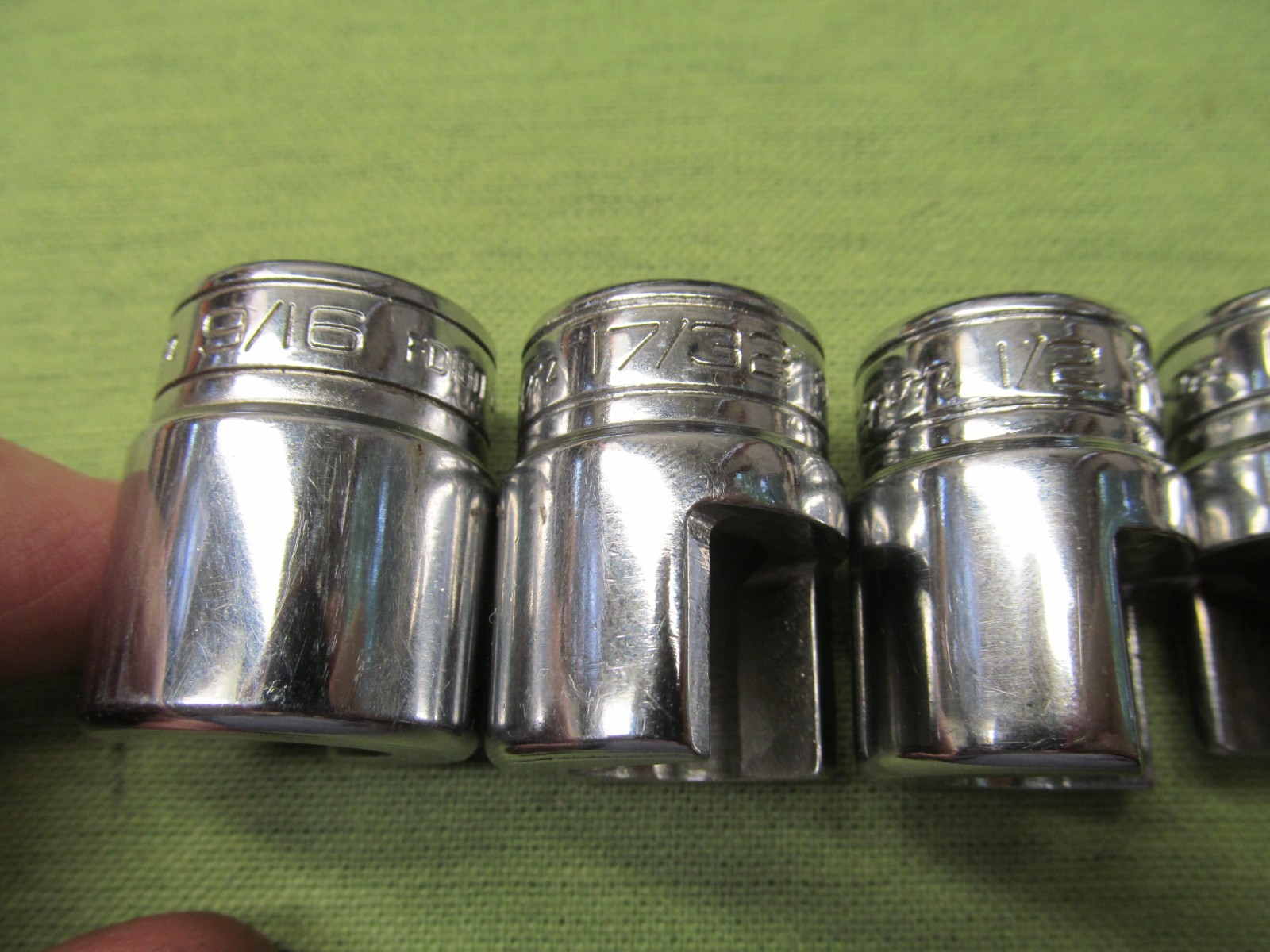 11pc Snap-on 3/8″ drive Weatherhead Socket Set – 3/8″ thru 25/32″ – USA